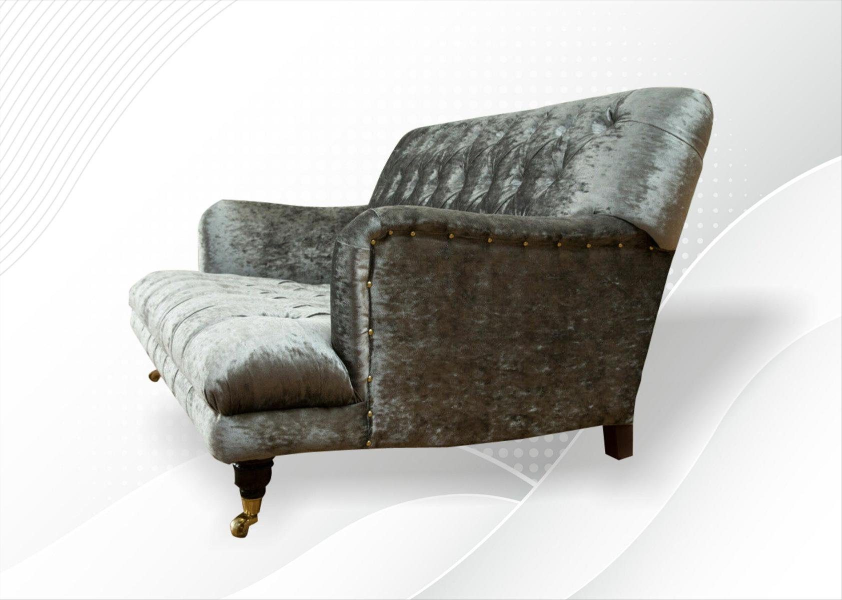 Polster Chesterfield Chesterfield-Sofa, Set JVmoebel Design 2er Sofa Sofa Couch