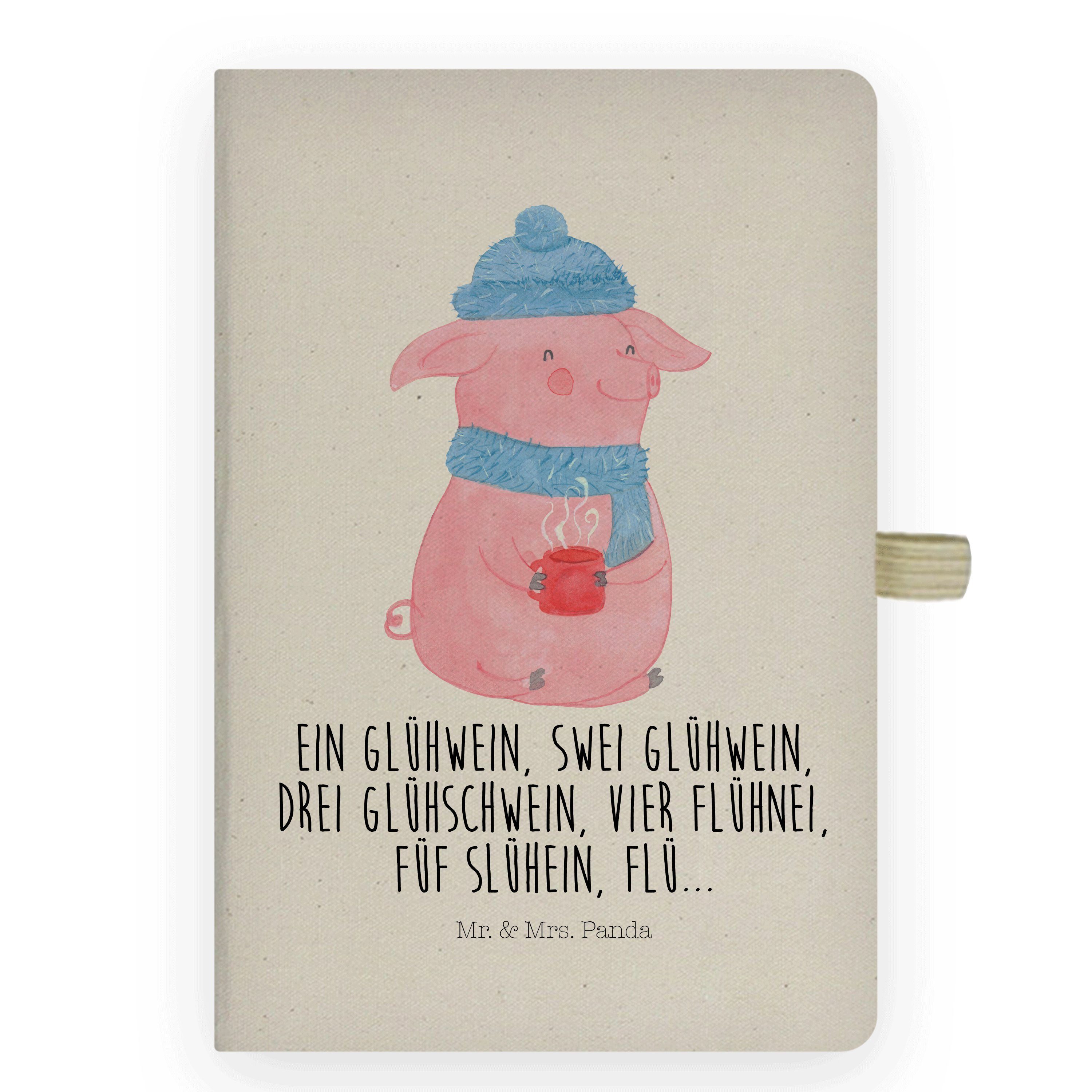 Mr. & Mrs. Panda Notizbuch Lallelndes Glühschwein - Transparent - Geschenk, Notizen, Spruch, Ein Mr. & Mrs. Panda