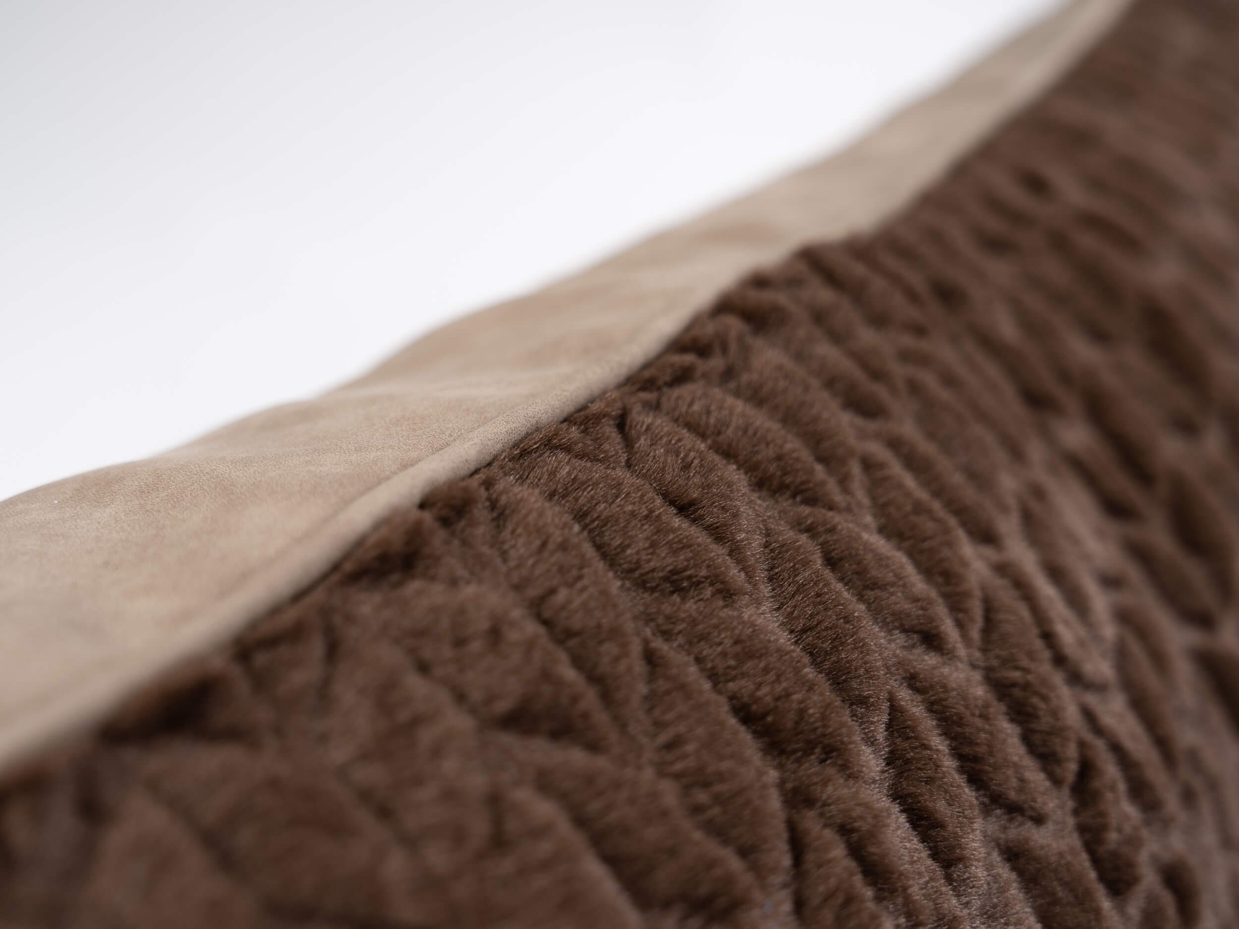 TrendPet Tierbett VitaBed Style Braun - Orthopädisches Hundebett, 100% Polyester, 5cm Matratze aus Memory Foam