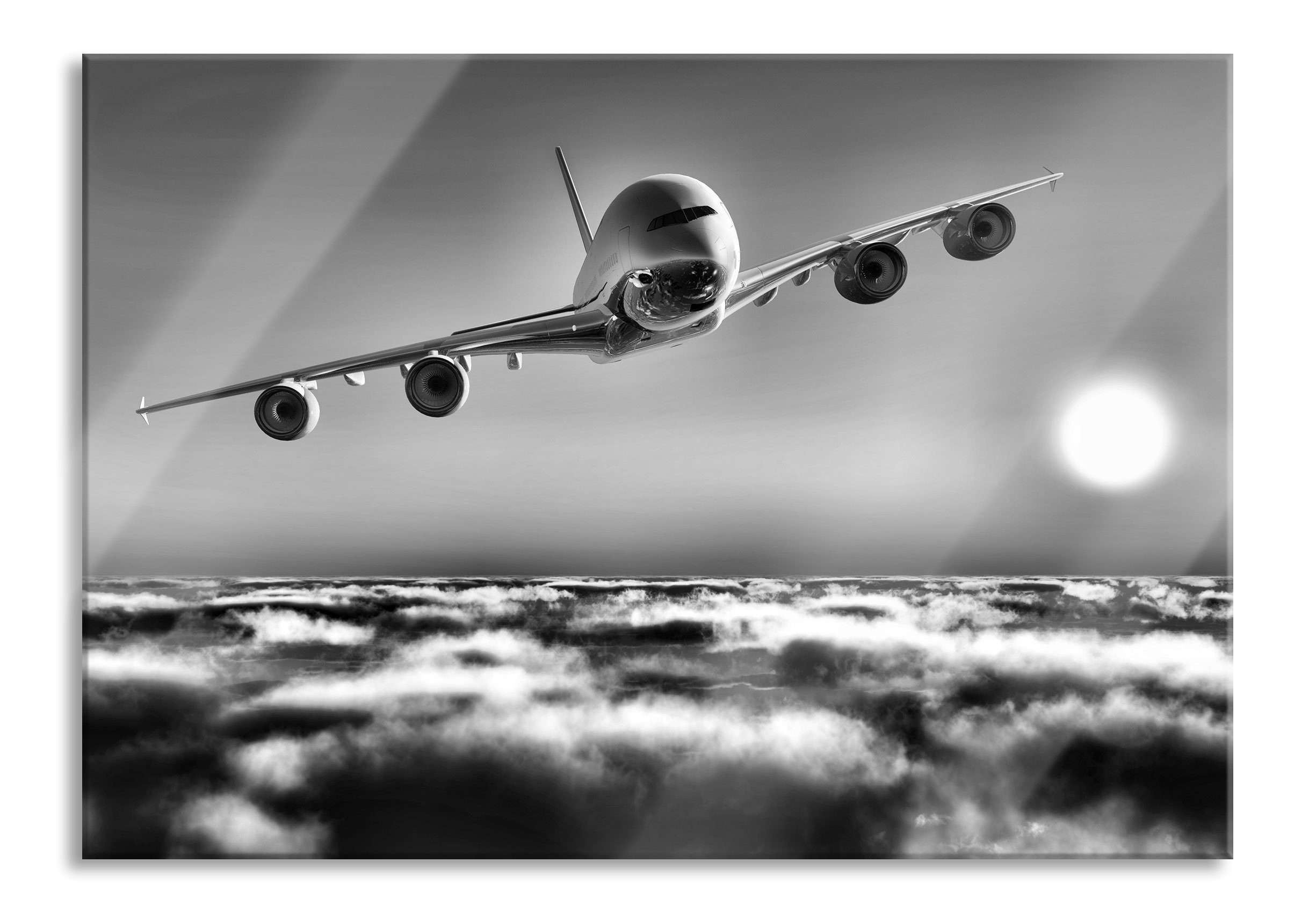 Glasbild Flugzeug