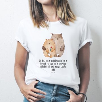 Mr. & Mrs. Panda T-Shirt Bären Liebe - Weiß - Geschenk, Nachthemd, Umarmen, Ehemann, Schlafshi (1-tlg)