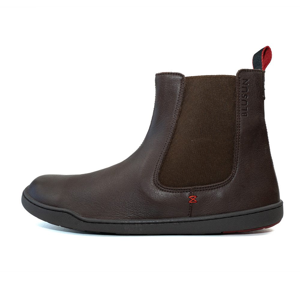 BLUSUN BLSN-300W Elegante Damen-Chelsea-Boots aus glattem Leder Barfußschuh hochwertigem, glattem Terracare® Performance-Leder