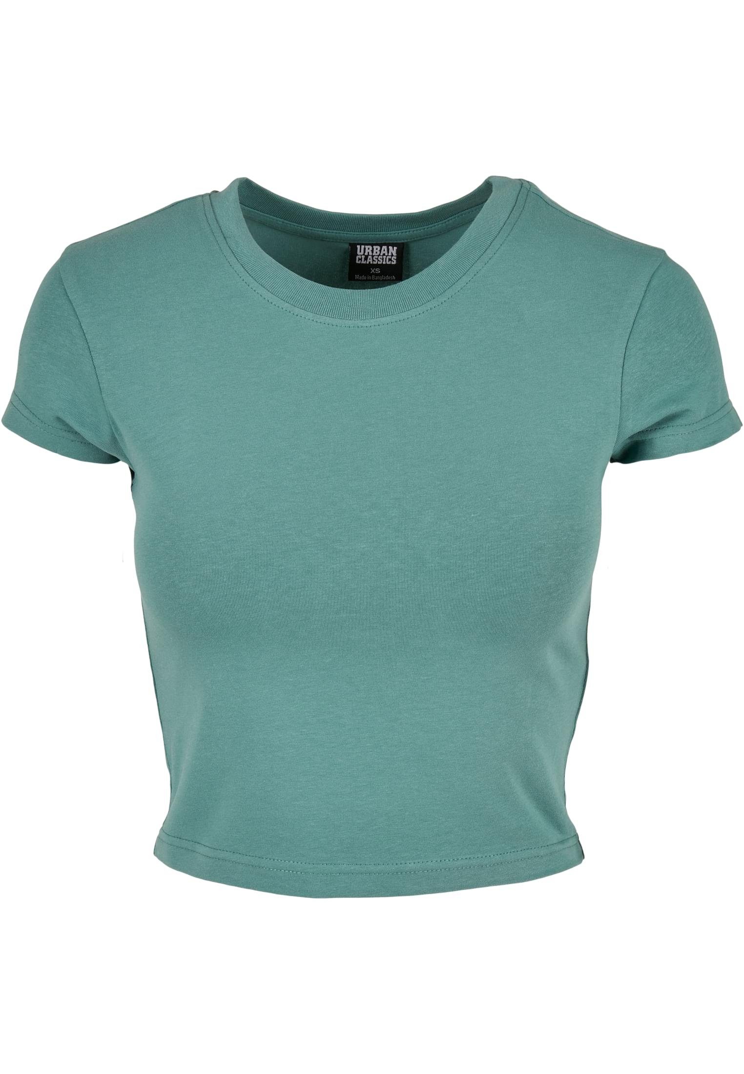URBAN CLASSICS T-Shirt paleleaf Stretch Jersey Ladies Damen Cropped (1-tlg) Tee