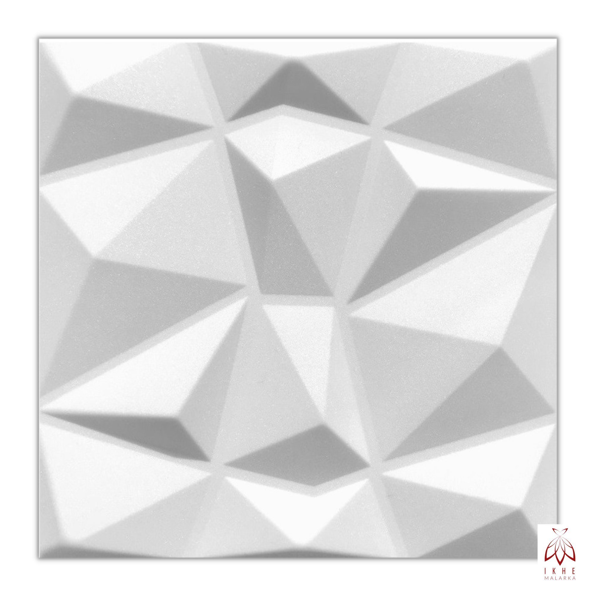 IKHEMalarka 3D Wandpaneel aus Polystyrol Styropor XPS 4m²/16 Stück, BxL: 50,00x50,00 cm, 0,25 qm, (16-tlg) 3D Paneelen für Decke oder Wand