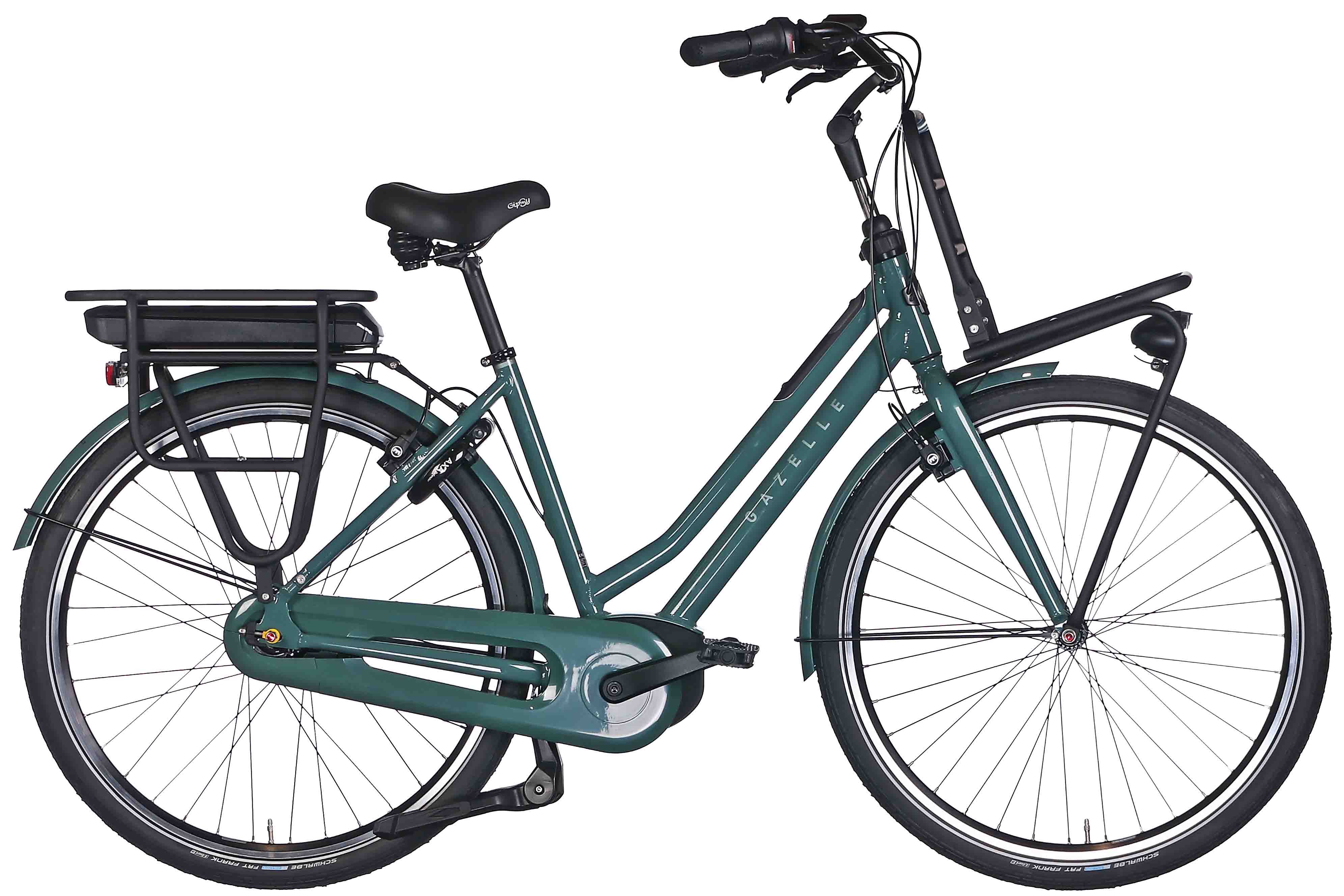 Gazelle E-Bike Gazelle HeavyDutyNL C7+ FL 500 Wh Damen grün 2025, 7 Gang Shimano Nexus 7, Nabenschaltung, Bosch Active Line Plus smart System, 500 Wh