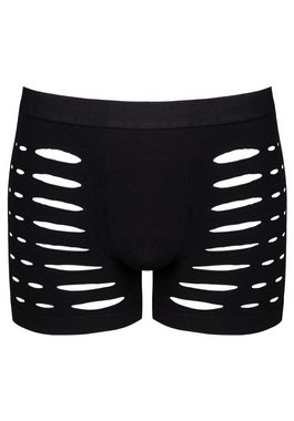 Obsessive Boxershorts Boxershorts mit Cut-outs - schwarz (1-St) Netz