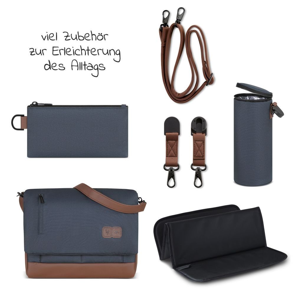 ABC Design Wickeltasche Urban Wickelunterlage, - Utensilientasche inkl. & - Lake, Classic Windeltasche Flaschenwärmer Edition