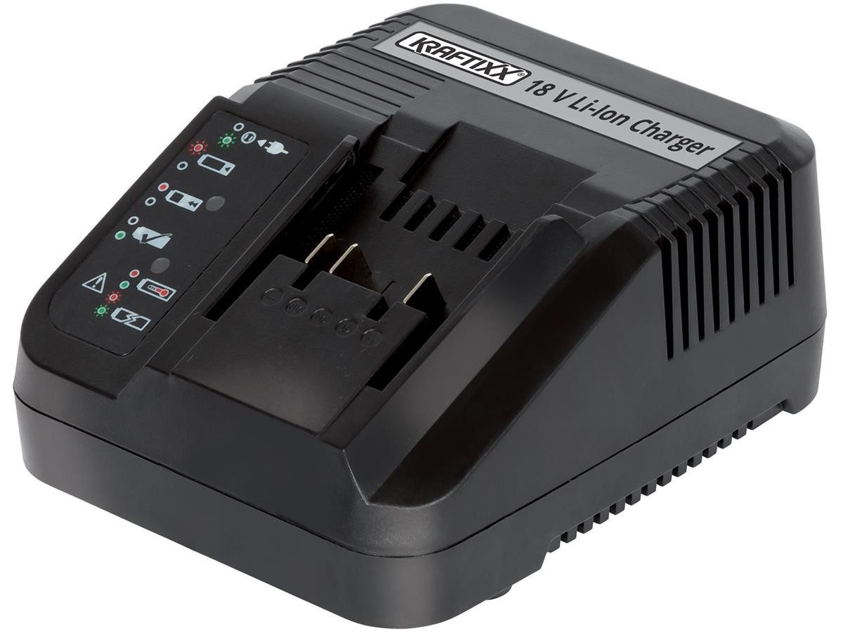 KRAFTIXX® PXC 18V 3,0A Akku-Ladestation (3000 mA, 1-tlg., kompatibel mit Einhell Power X-Change Akkusystem)