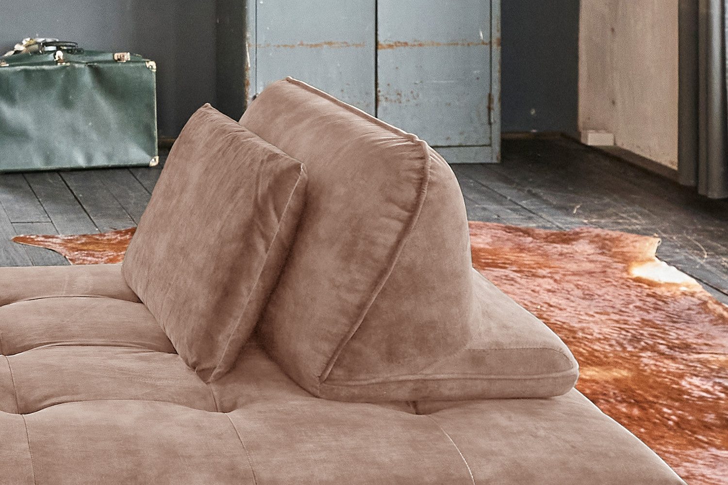 KAWOLA Rückenkissen WIOLO, 2-tlg., Rückenkissen Velvet verschiedene Farben