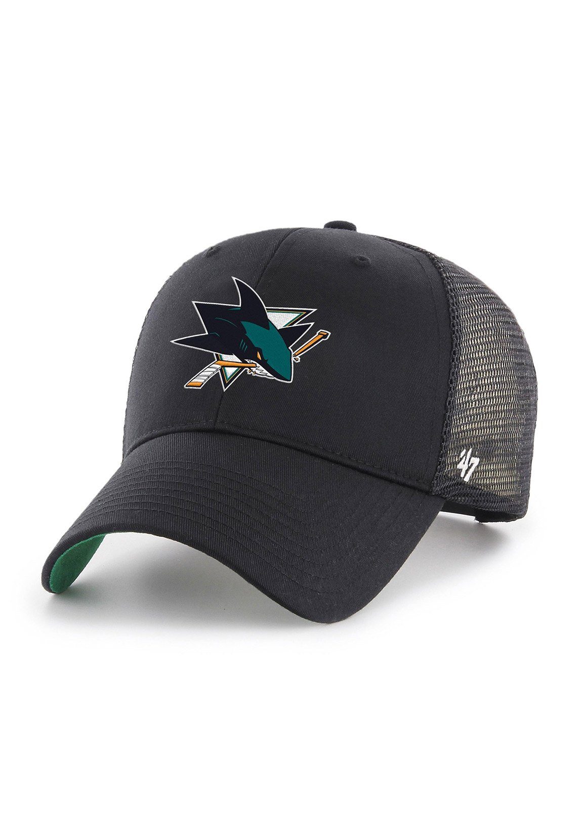 '47 Brand Trucker Cap 47 Brand MVP Trucker Cap SAN JOSE SHARKS HBRANS22CTPBK Schwarz