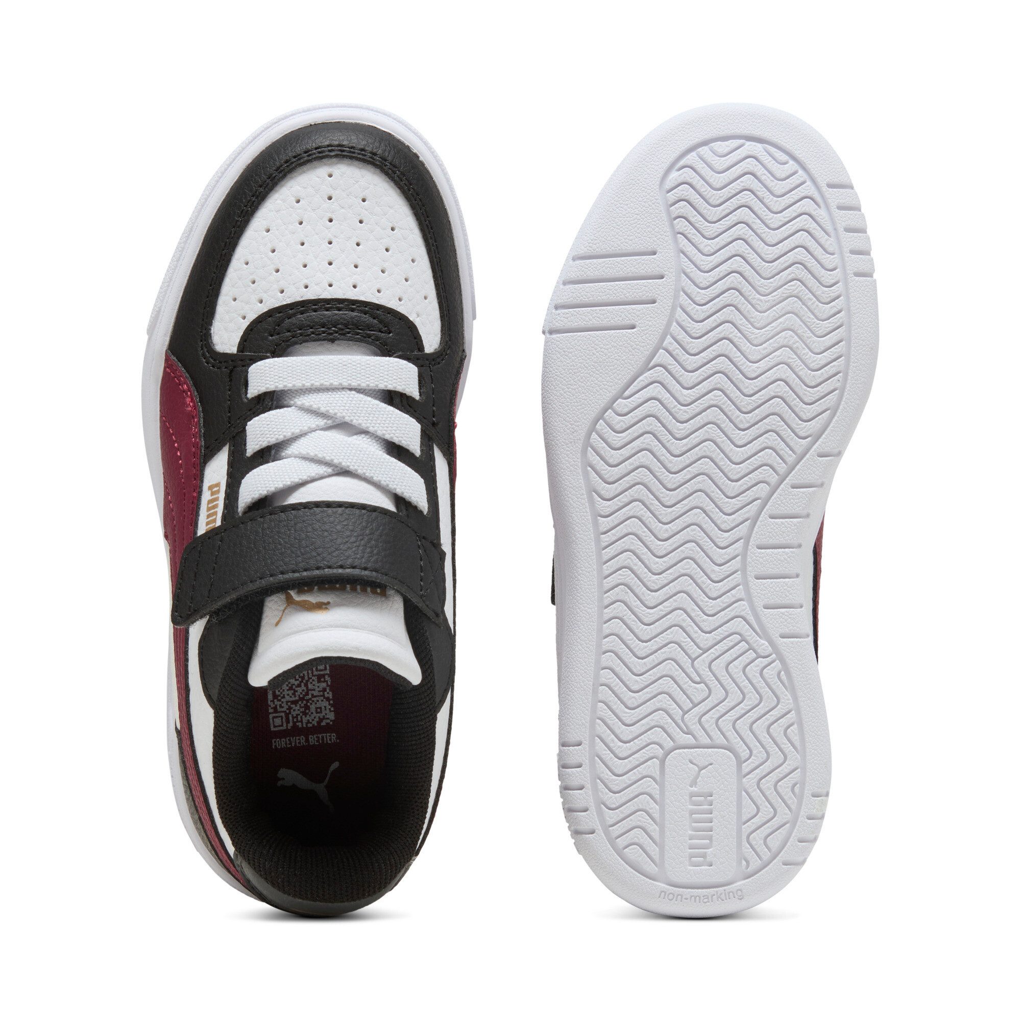 PUMA CAVEN III AC PS Sneaker (für Kinder) mit Retro-Basketball-Design, weiches Fußbett, mit Klettverschluss – Bild 4 von 5