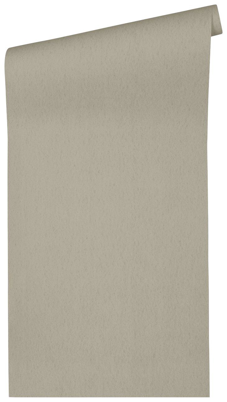 Paper glatt, Uni Vliestapete Alpha, einfarbig, grau/beige Architects matt, Tapete