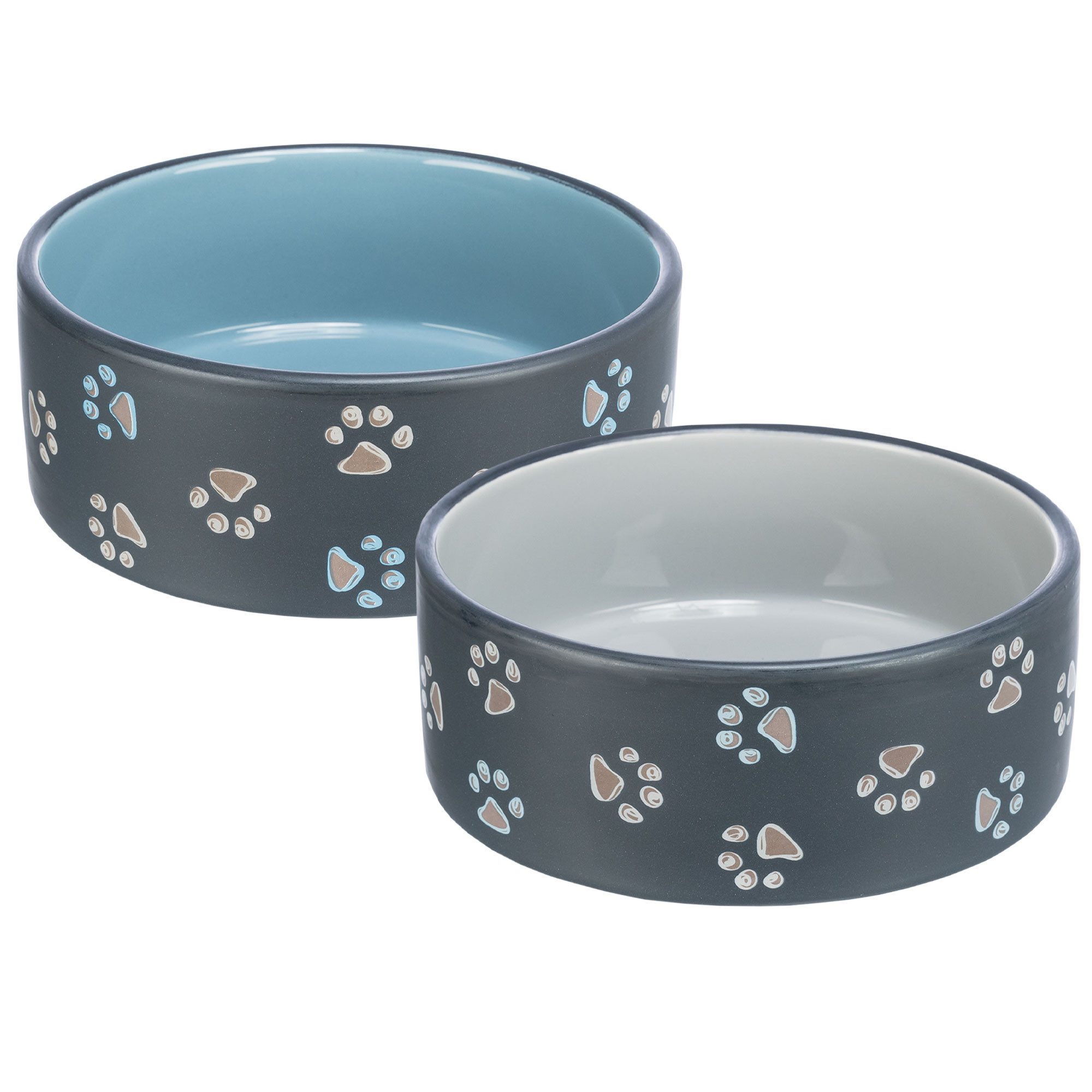 Napf-Set Hundenapf Jimmy - als Set - Blau - Grau