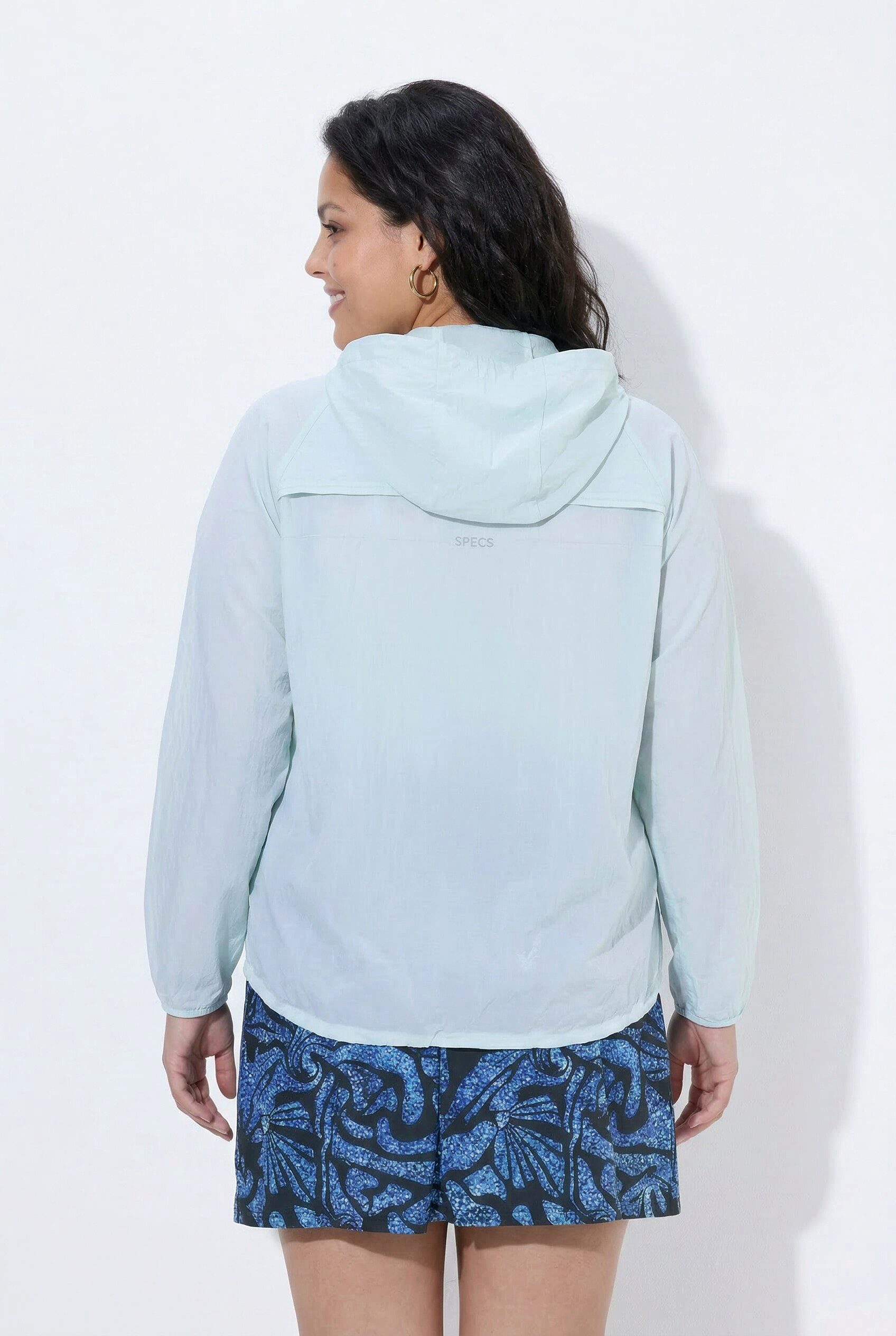Ulla Popken Funktionsjacke Outdoor-Jacke LSF 30+ wasserabweisend Kapuze