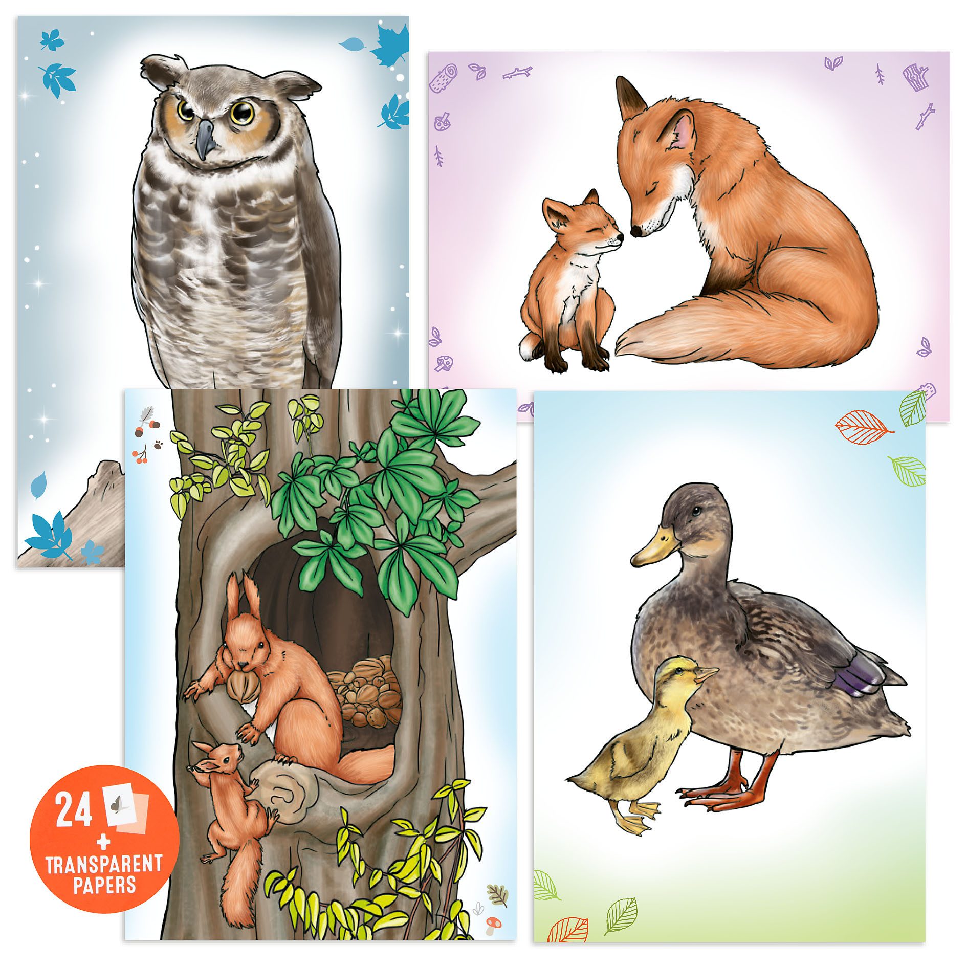 Depesche Malvorlage DEPESCHE Malbuch Copy & Colouring Book Wildtiere