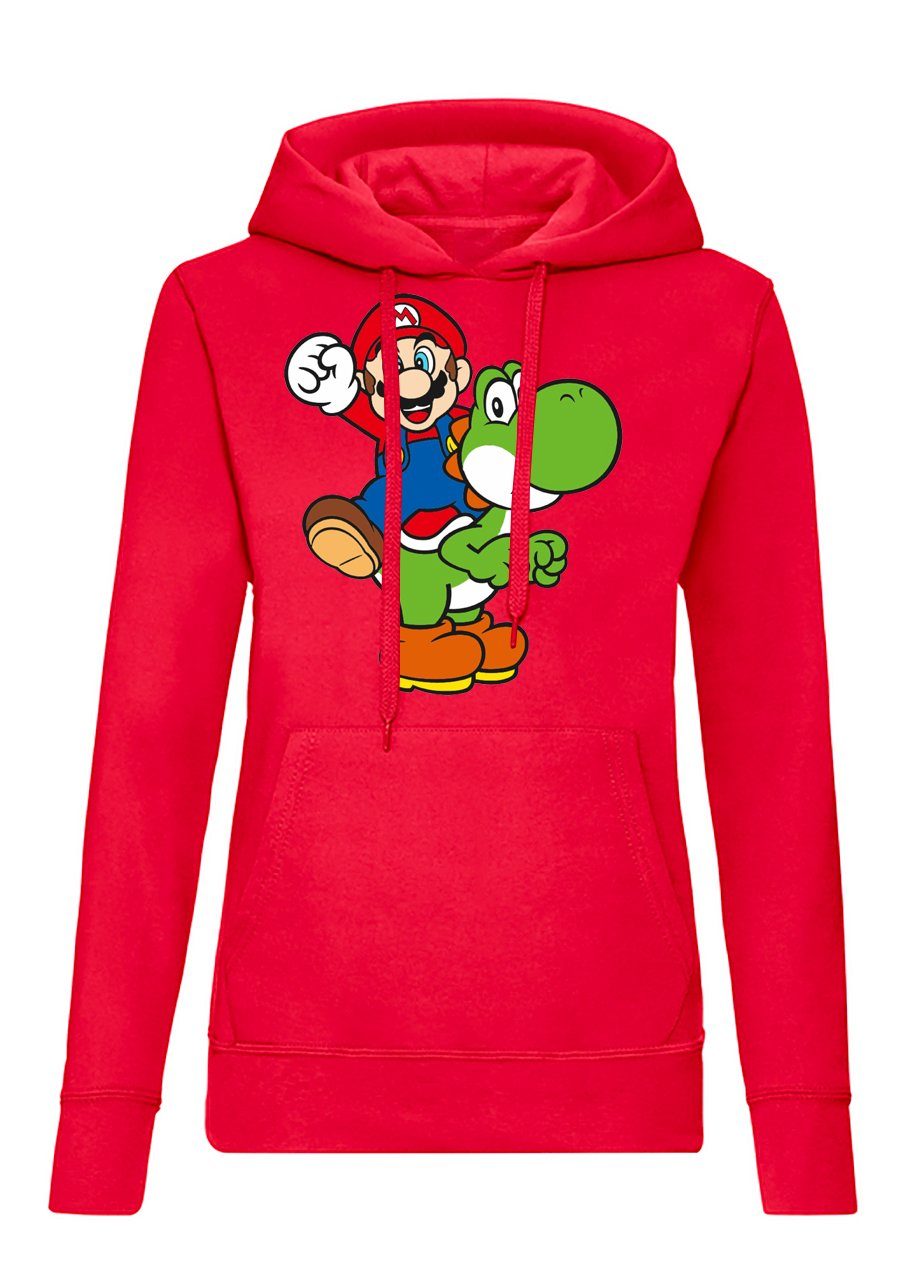 Blondie & Brownie Hoodie Damen Yoshi & Mario Gaming Geek Konsole Retro Luig günstig online kaufen