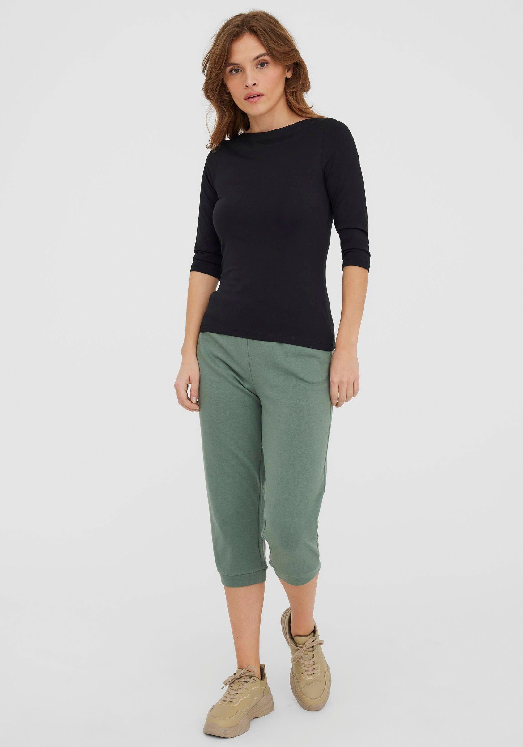 Vero Moda 3/4-Arm-Shirt VMPANDA black TOP 3/4 JRS MODAL NOOS