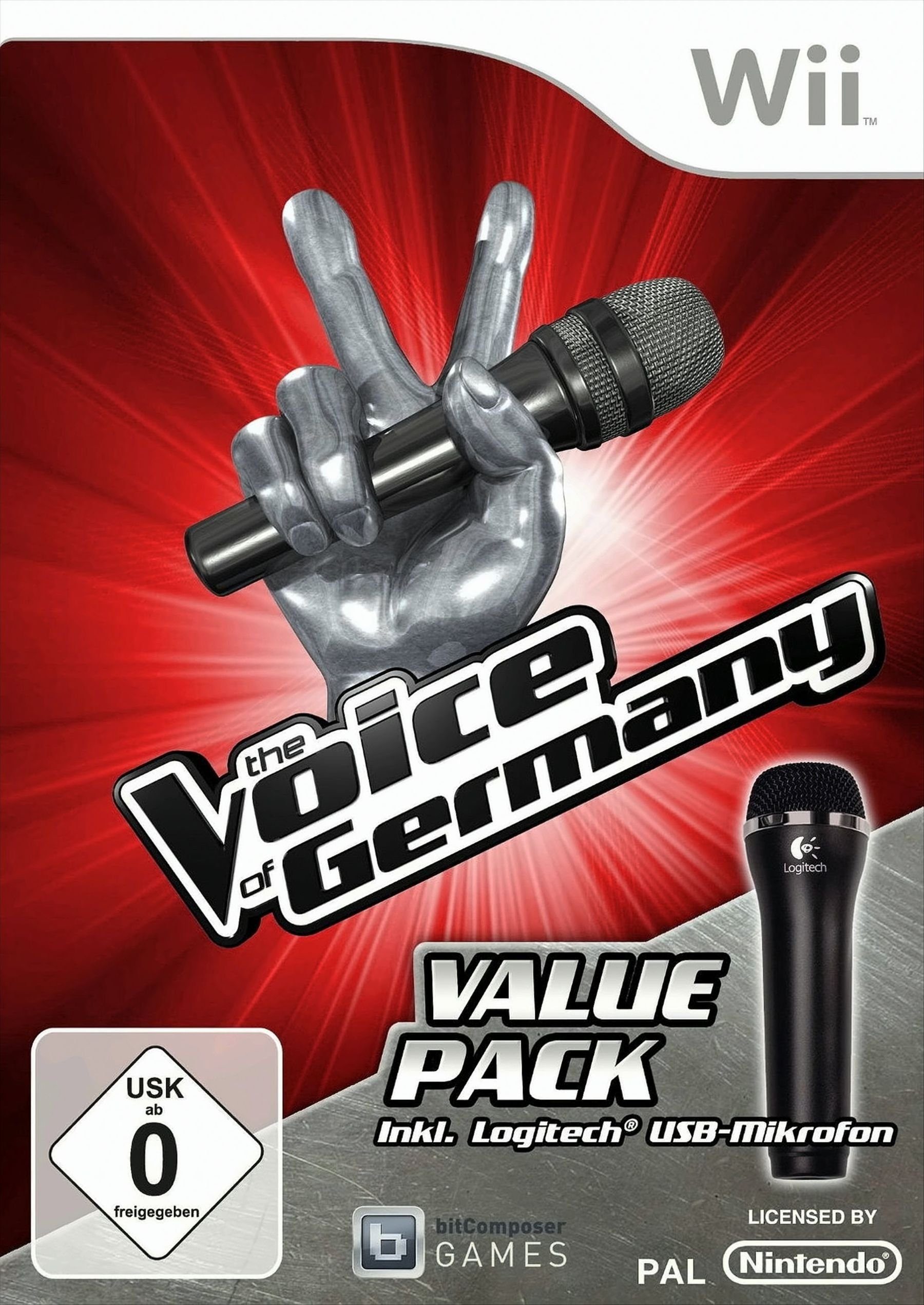The Voice Of Germany - Value Pack inkl. 1 Mikrofon Nintendo Wii