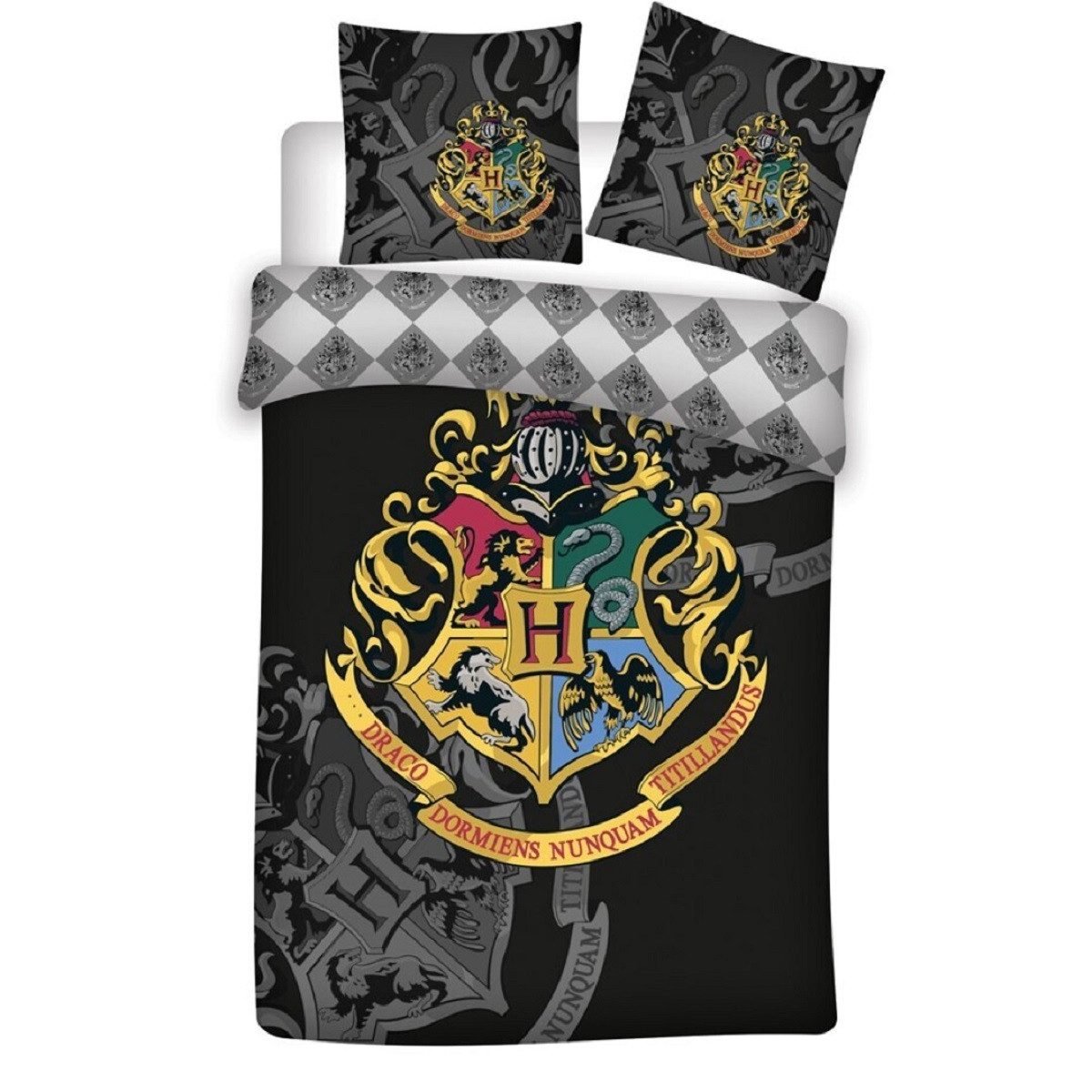 Harry Potter Bettwäsche Bettwäsche-Set Decke & Kissenbezug 140x200 + 63x63 cm aus Microfaser