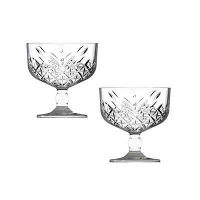 Neuetischkultur Eisschale Eisschale Glas 2er-Set, Glas, (Set, 2-tlg), Eisbecher Dessertschale