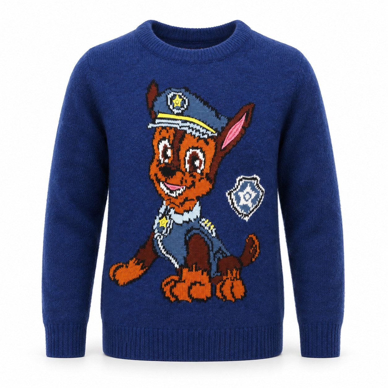 PAW PATROL Sweater Paw Patrol Chase Kinder Jungen Strick Pullover Sweater Gr. 98 - 128