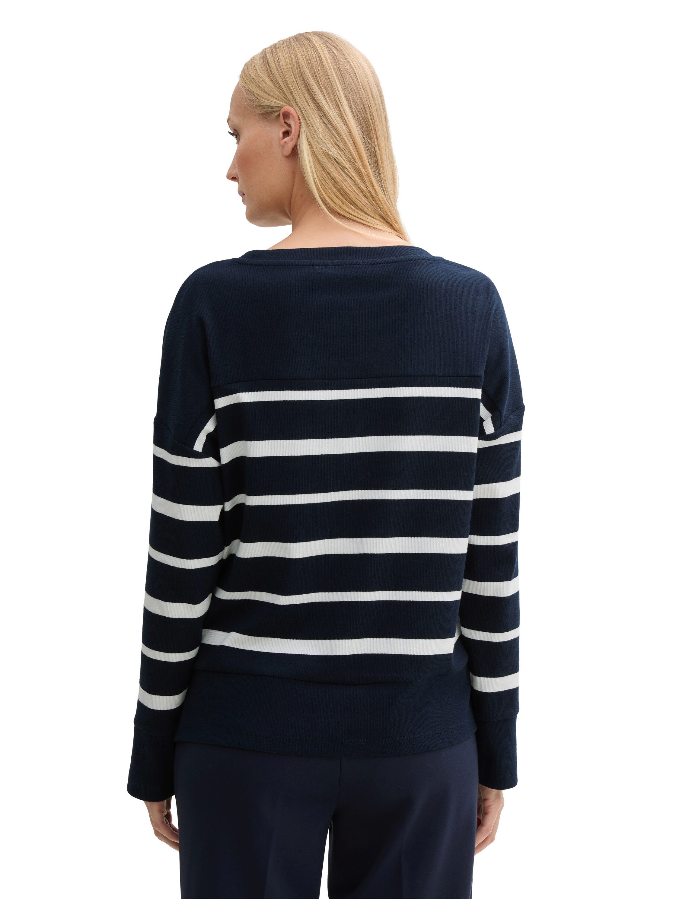 TOM TAILOR Langarmshirt mit Streifenmuster günstig online kaufen