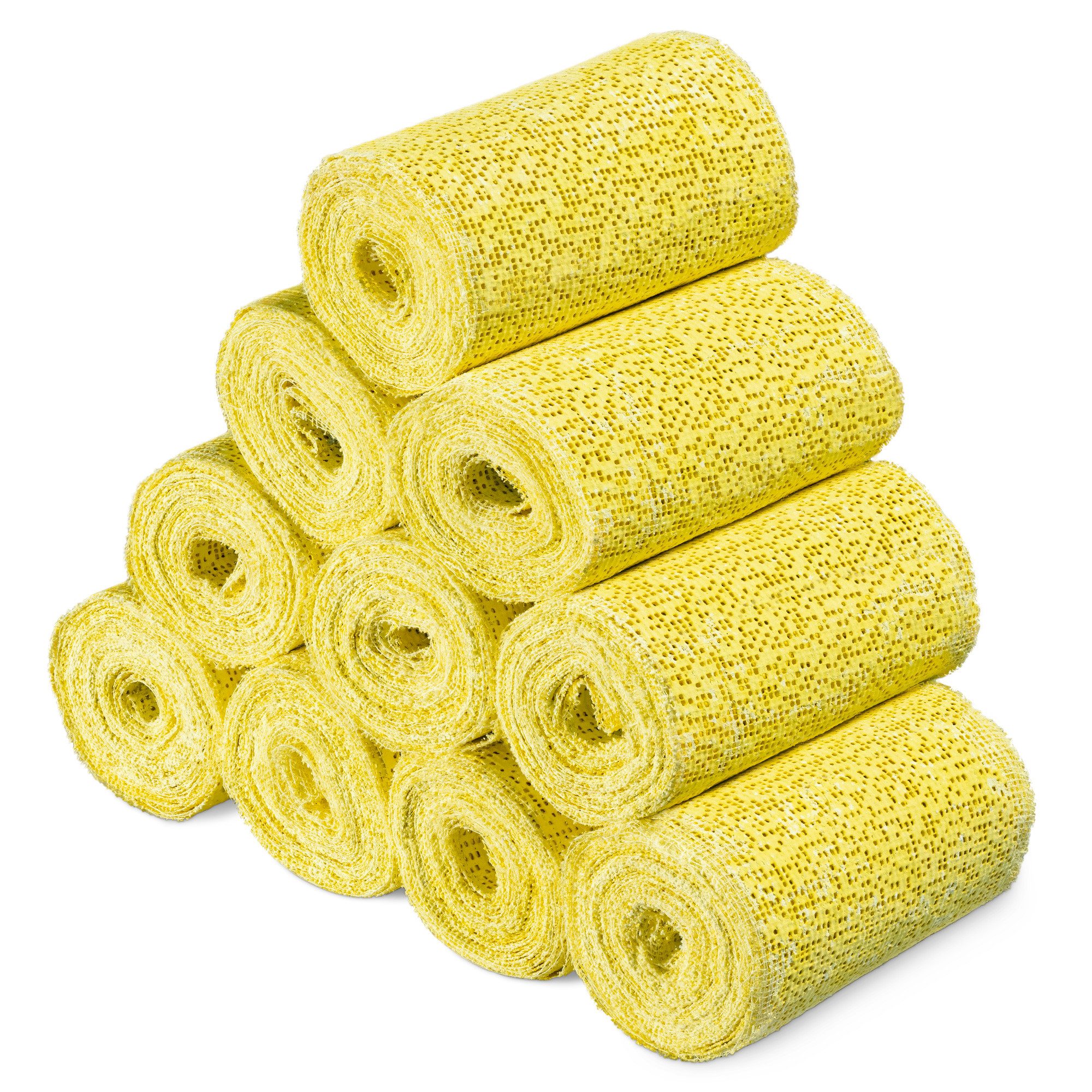 Gips-und Verbandschutz 10x Babybauch Gipsbinden - Set 10 x 300cm - Bandagen - Gelb