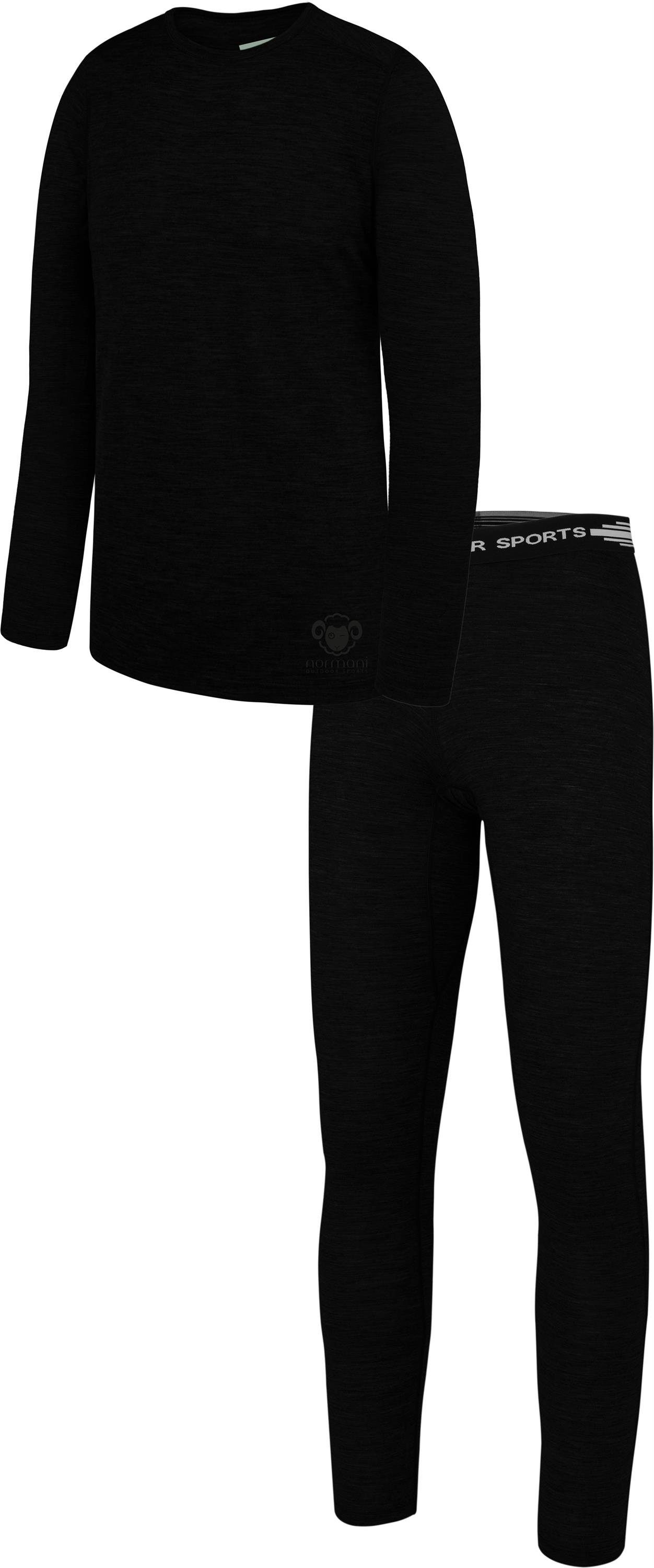 normani Thermohose Kinder Merino Thermo Unterwäsche Ski-Funktionsunterwäsche für Junge und Mädchen – 100 % Merinowolle – Bild 2 von 5