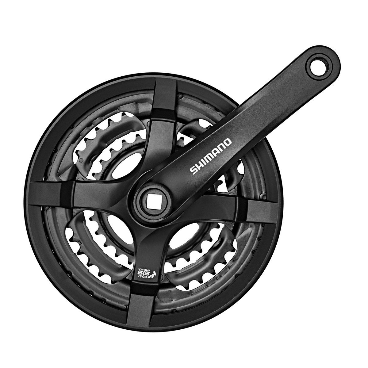 Fahrradkurbel Kurbelgarnitur FC-TY501 für 6-7-8 fach 170 mm, lose verpackt