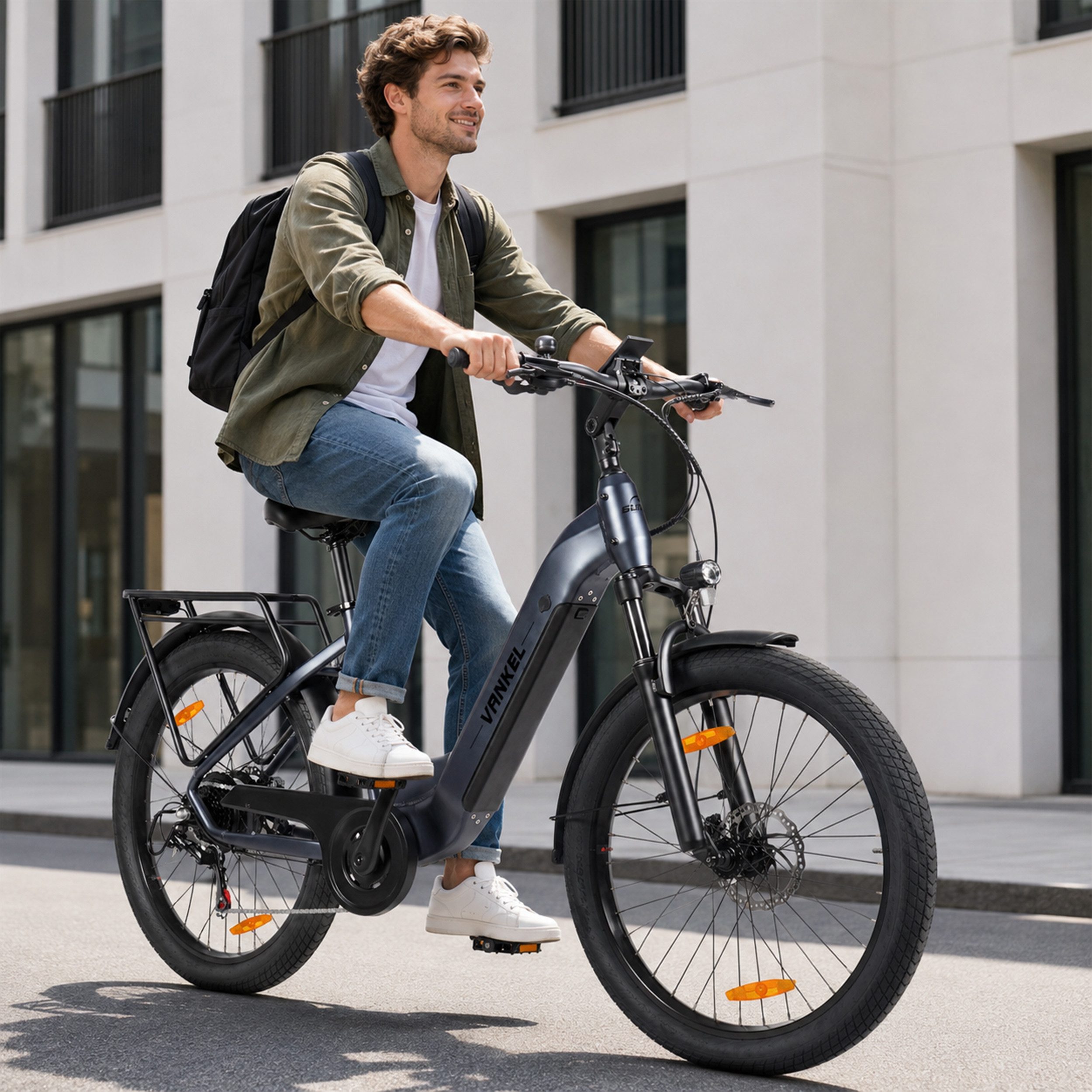 Vankel E-Bike Cityrad 26”×3,0/29”×2,4 Zoll E-Fahrrad Damen u. Herren 720 WH Pedelec 120 km, Kettenschaltung, Heckmotor, 720 Wh, Fat Mountain LG Akku All-Terrain mit Drehmomentsensor E-bikes