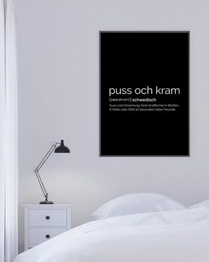 NORDIC WORDS Poster Puss och Kram