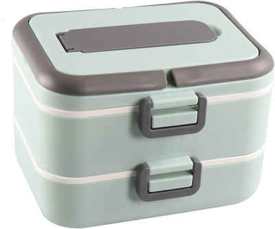 STONELINE Lunchbox, Silikon, Polyprophylen (PP), (5-tlg), auslaufsicher,zum getrennten Aufbewahren von Speisen