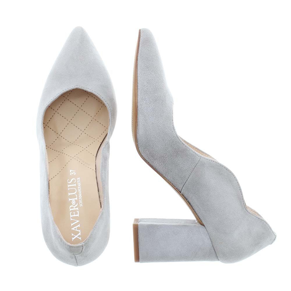 XAVER LUIS Schuhmanufaktur Pumps Juli hellgrau Pumps