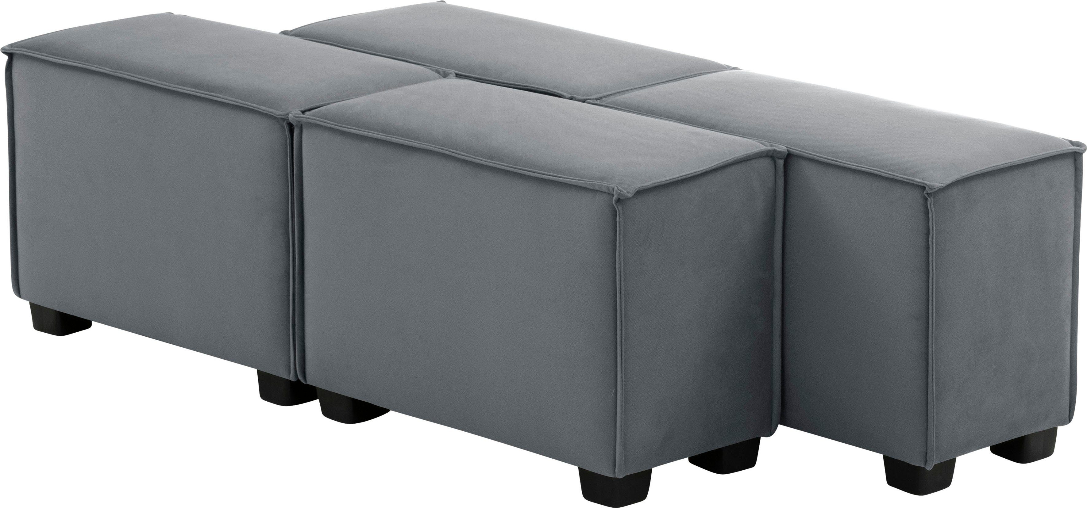 Max Winzer® Wohnlandschaft MOVE, grau Sofa-Set 12 Set