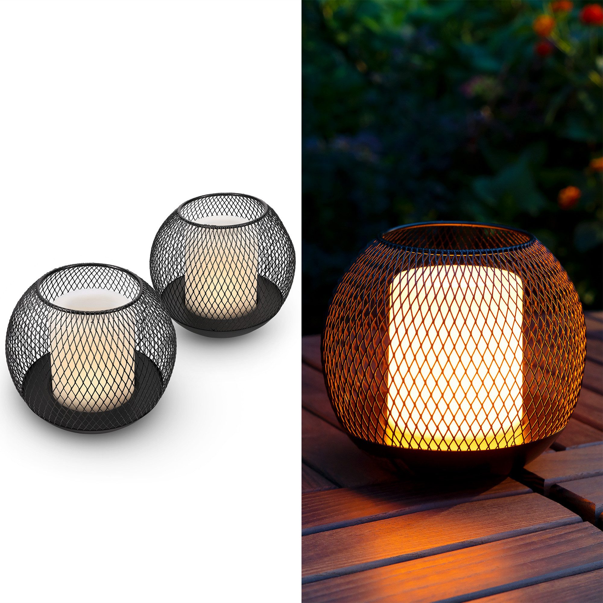 Navaris LED Solarleuchte Navaris 2x LED günstig online kaufen