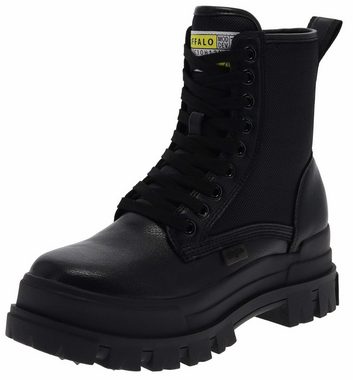 Buffalo ASPHA COM2 Schwarz Stiefelette Damen Schnürstiefel