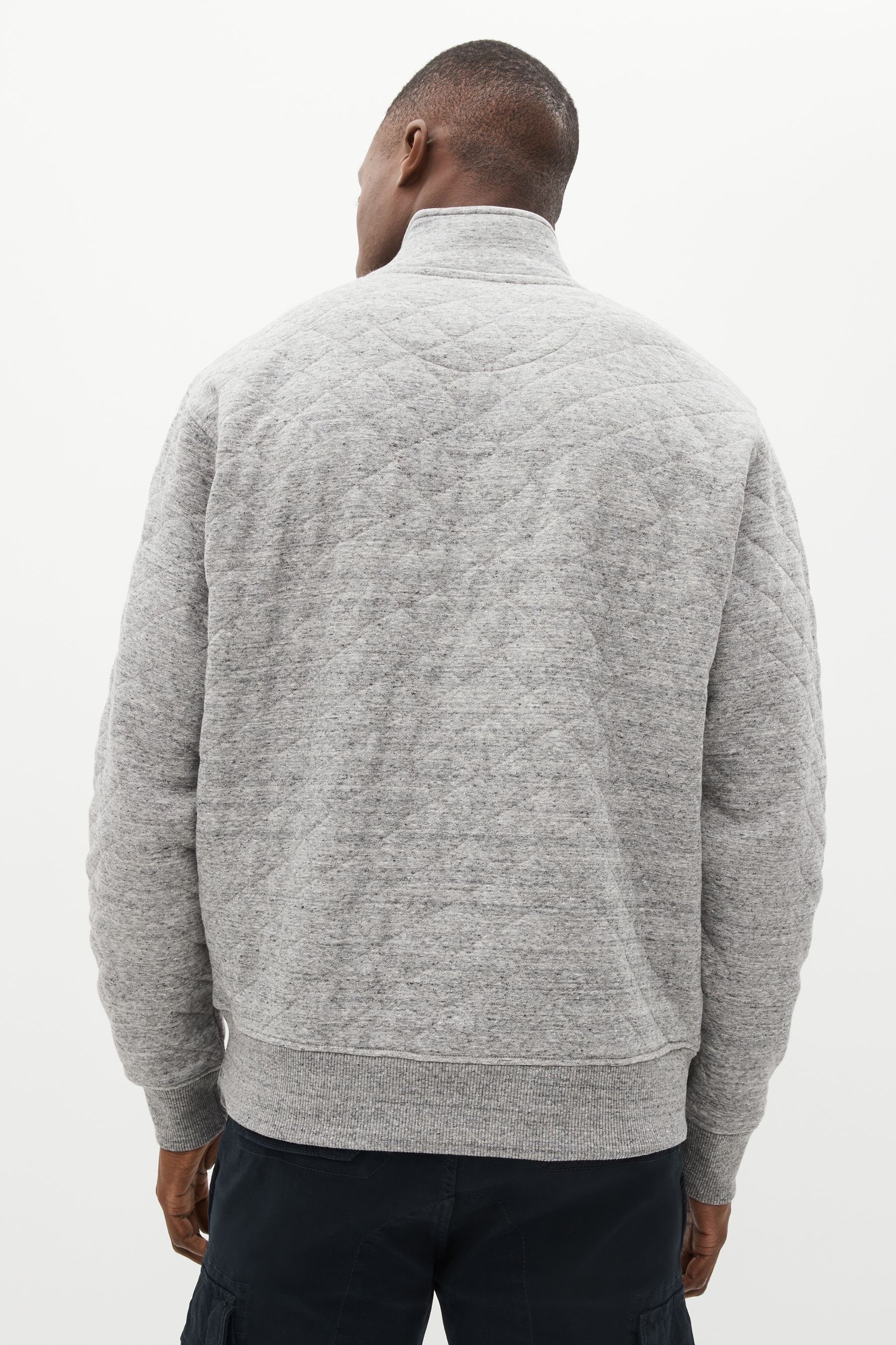 Next Kapuzensweatjacke Gestepptes (1-tlg) Sweatshirt Grey