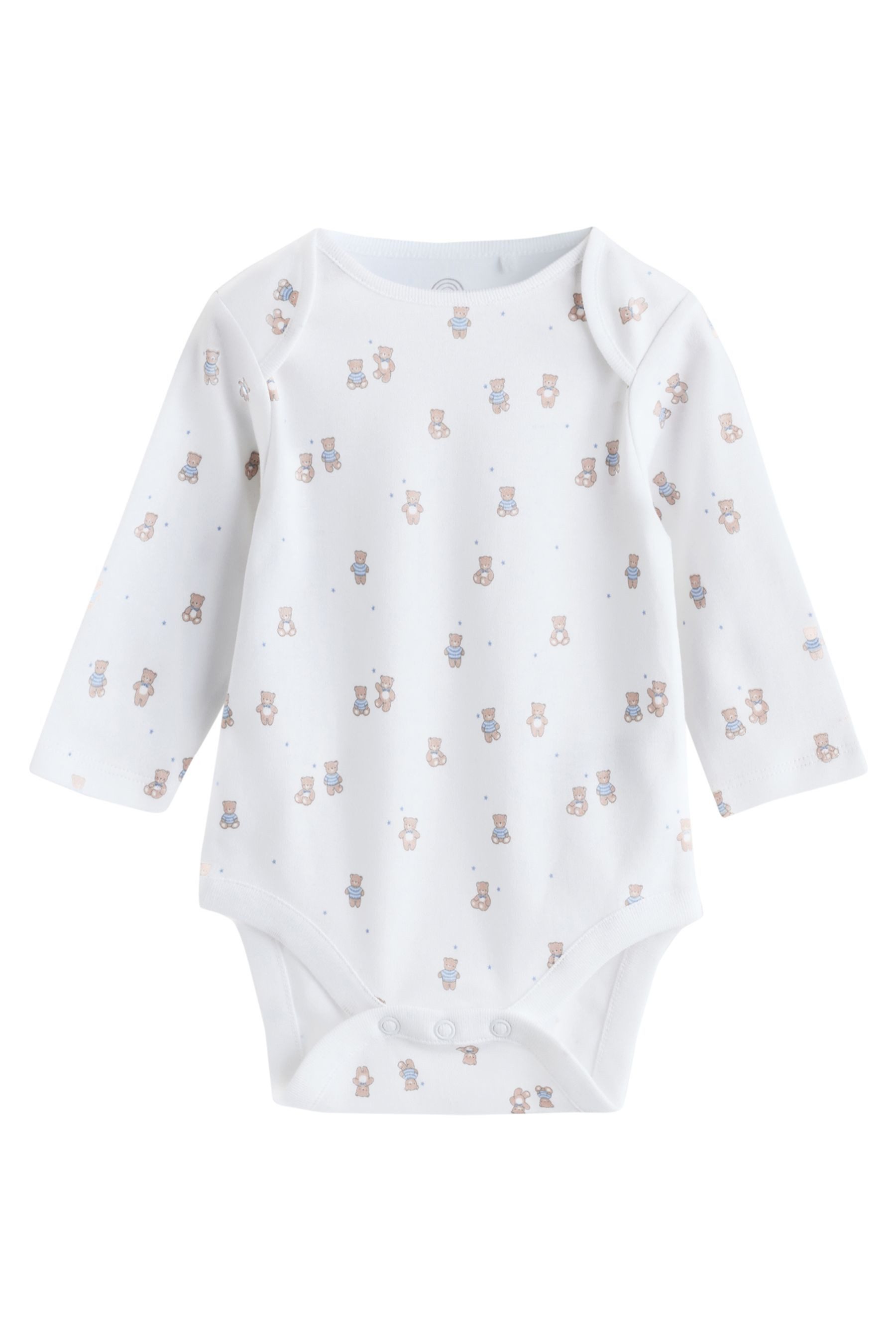 Next Langarmbody Langärmelige Baby-Bodysuits, 7er-Pack, Bär (7-tlg) – Bild 4 von 5