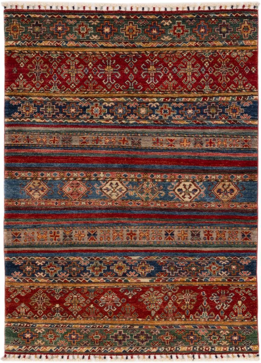 Orientteppich Arijana Shaal 124x167 Handgeknüpfter Orientteppich, Nain Trading, rechteckig, Höhe: 5 mm