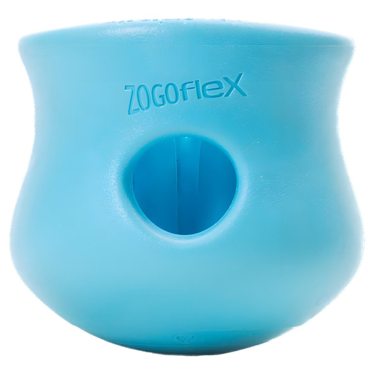 West Paw Tier-Intelligenzspielzeug Hundespielzeug Zogoflex Toppl aqua
