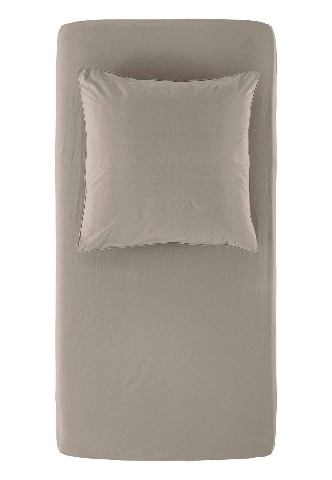 Hessnatur Spannbettlaken aus reiner Bio-Baumwolle, Web, Gummizug: rundum, (1 Stück)