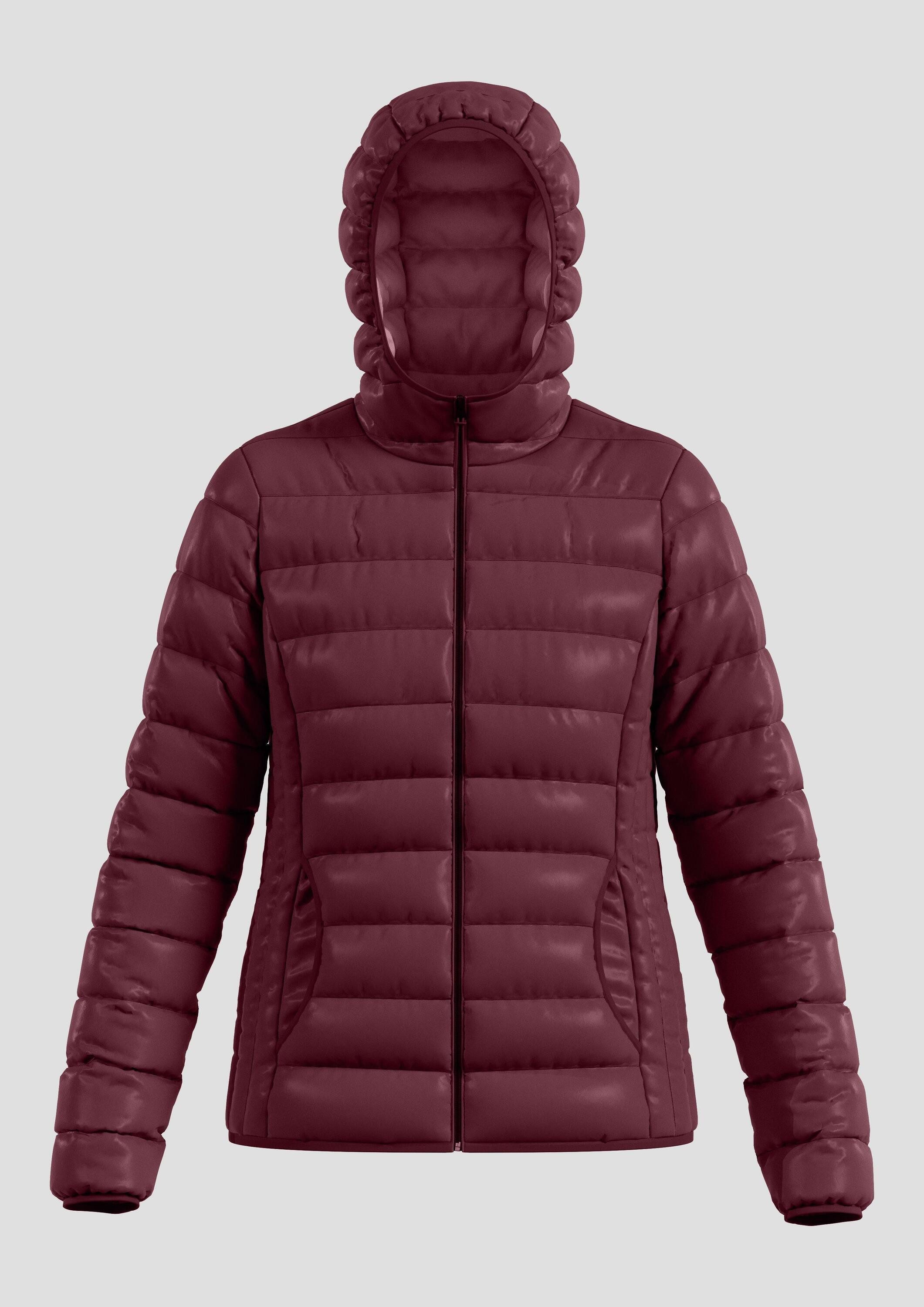 QS Funktionsjacke Outdoor-Jacke Leicht wattierte Steppjacke mit Kapuze