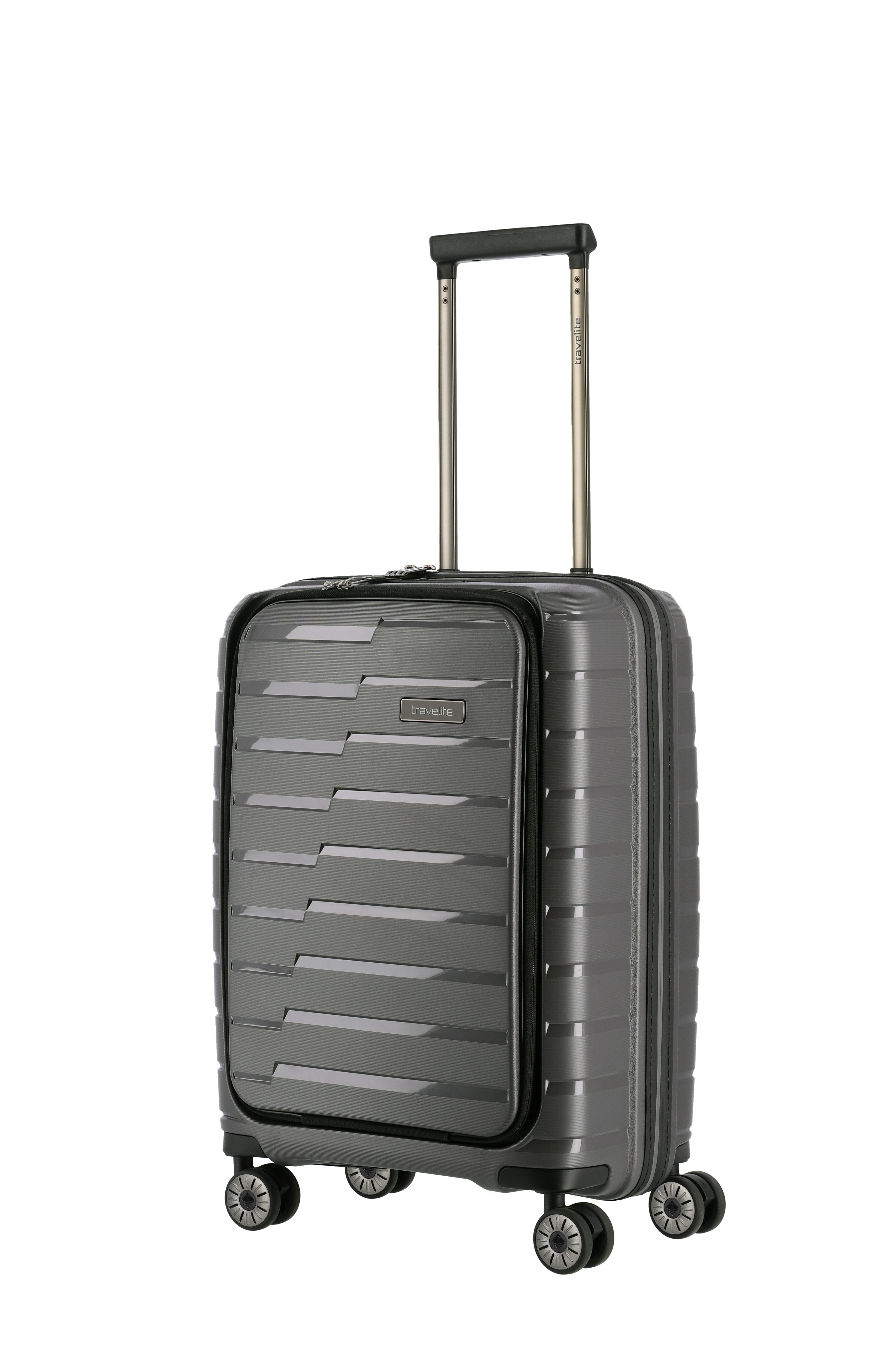 travelite Trolley AIR BASE Reisekoffer Hartschale, 4 Rollen, widerstandsfähiges Material und cleverer Innenaufteilung