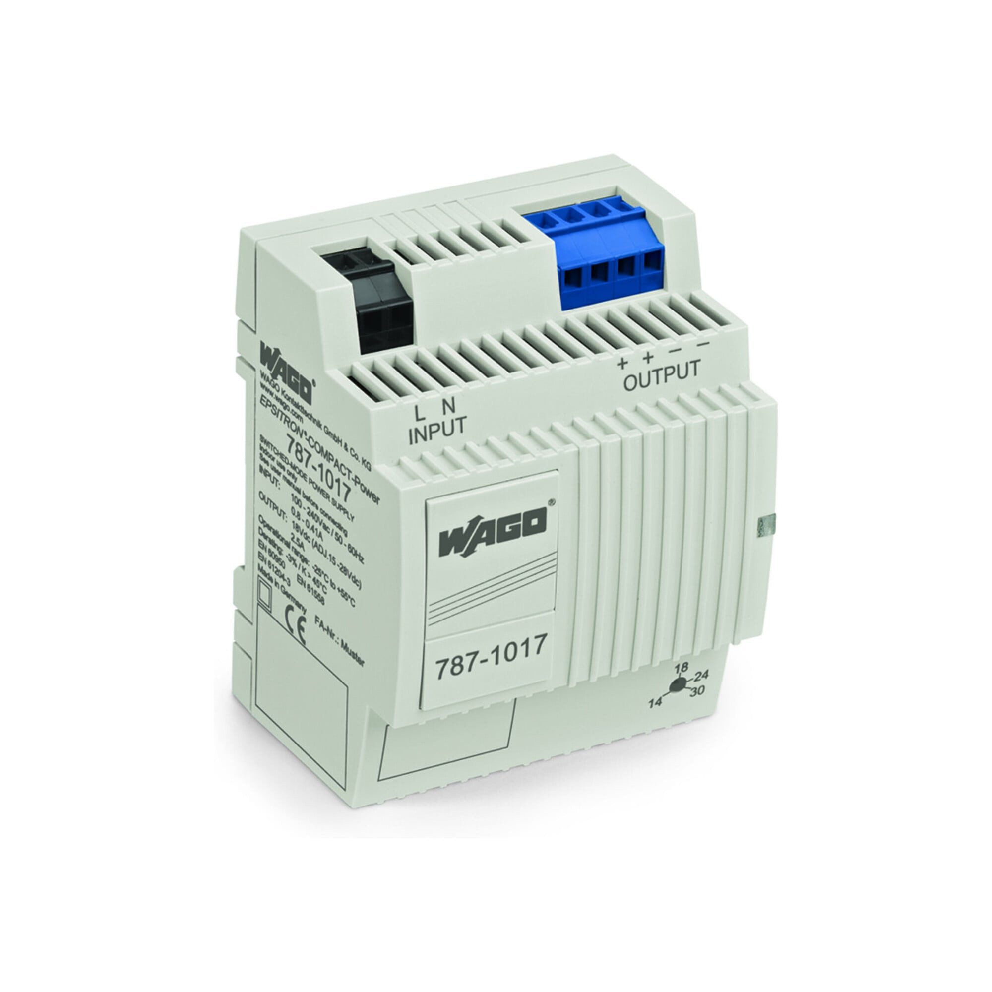 WAGO WAGO GmbH& Co. KG Stromversorgung 18V DC, 2,4A 787-1017 Netzteil