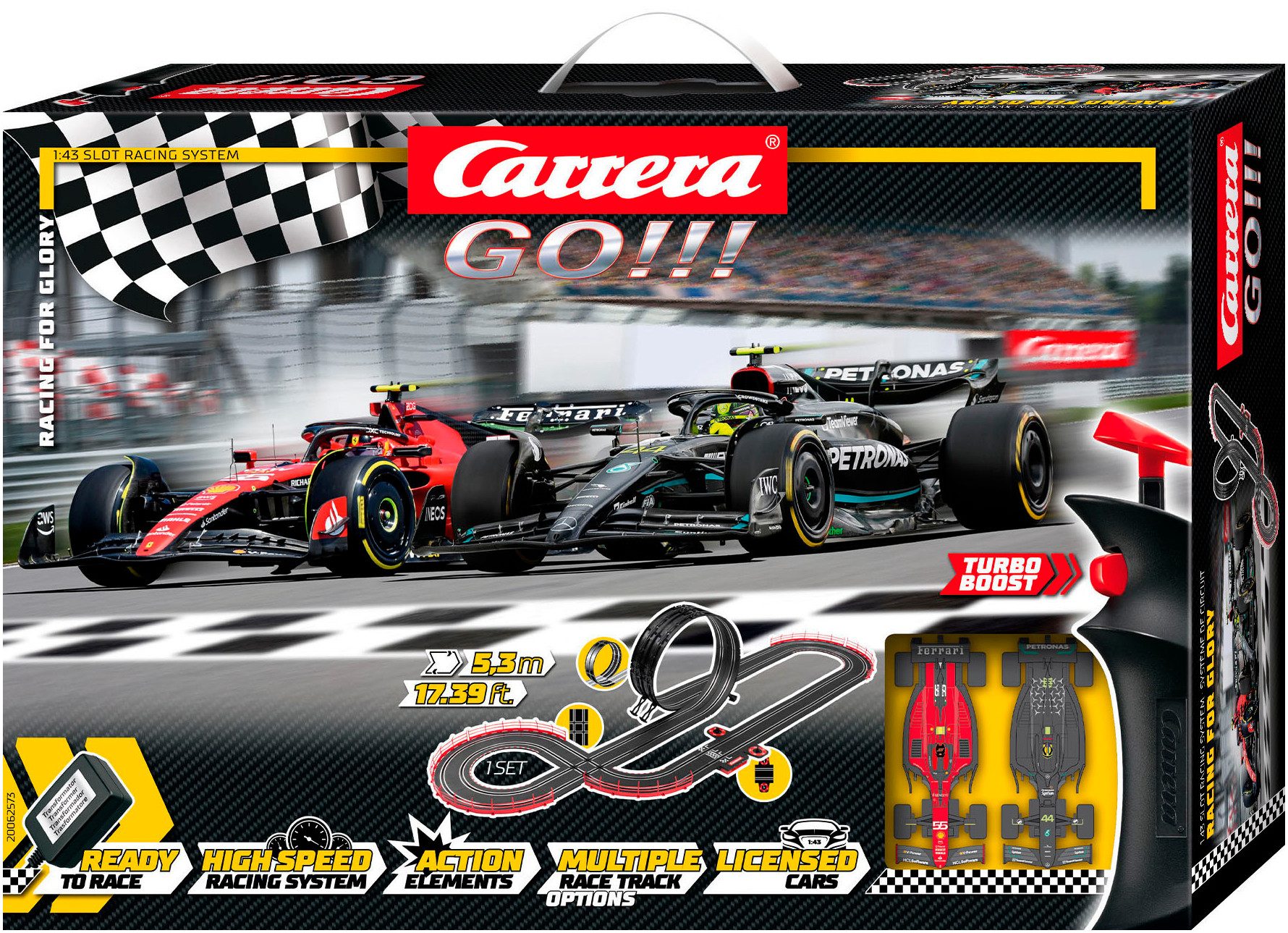 Autorennbahn Carrera GO!!! - Racing for Glory (Formel 1)