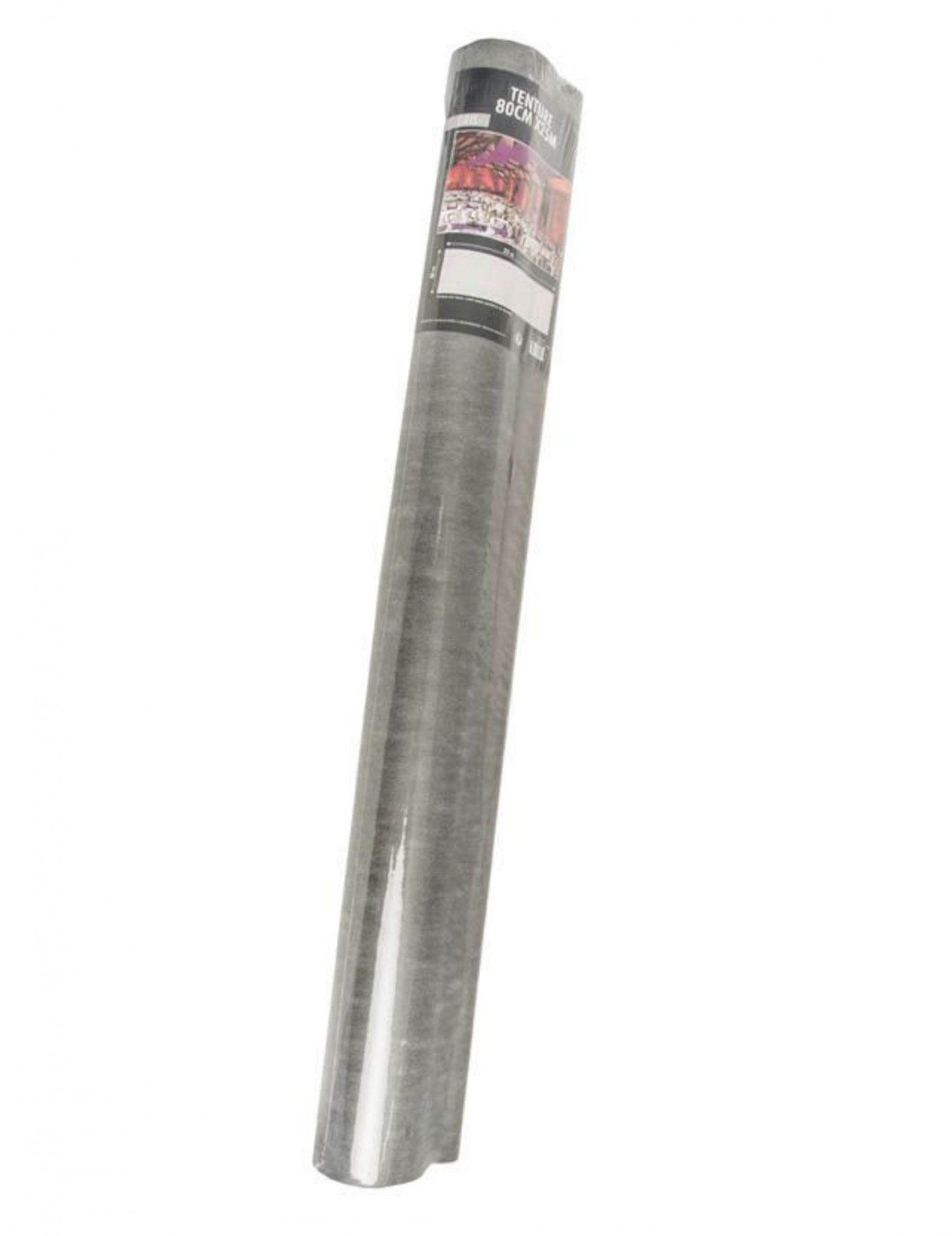 CHAKS Kostüm Grauer Hochzeitsbanner 80 cm x 25 m aus Vliesstoff