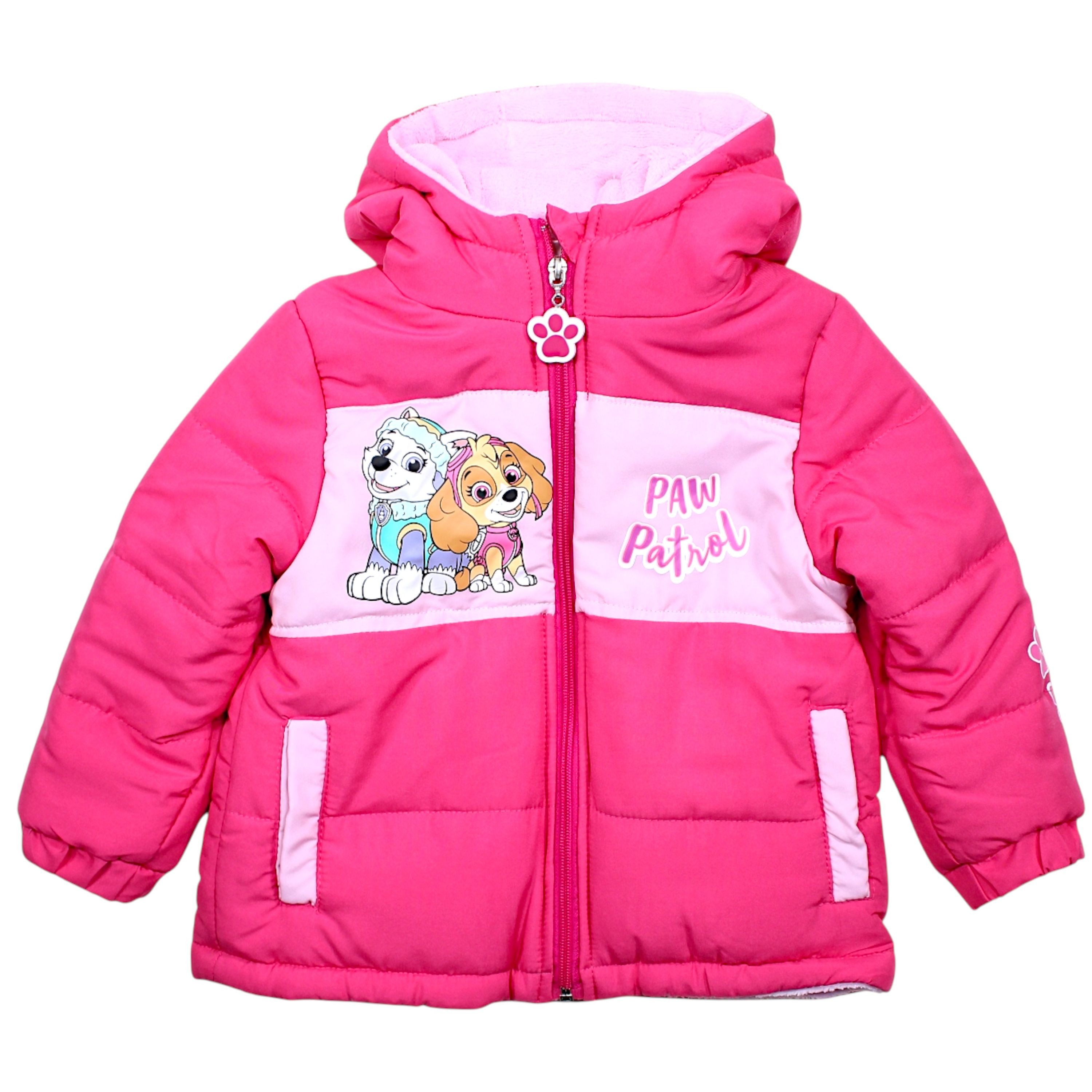 PAW PATROL Winterjacke Skye & Everest Mädchen Textiljacke mit Kapuze & Fleece Futter Размер 92 - 116 cm