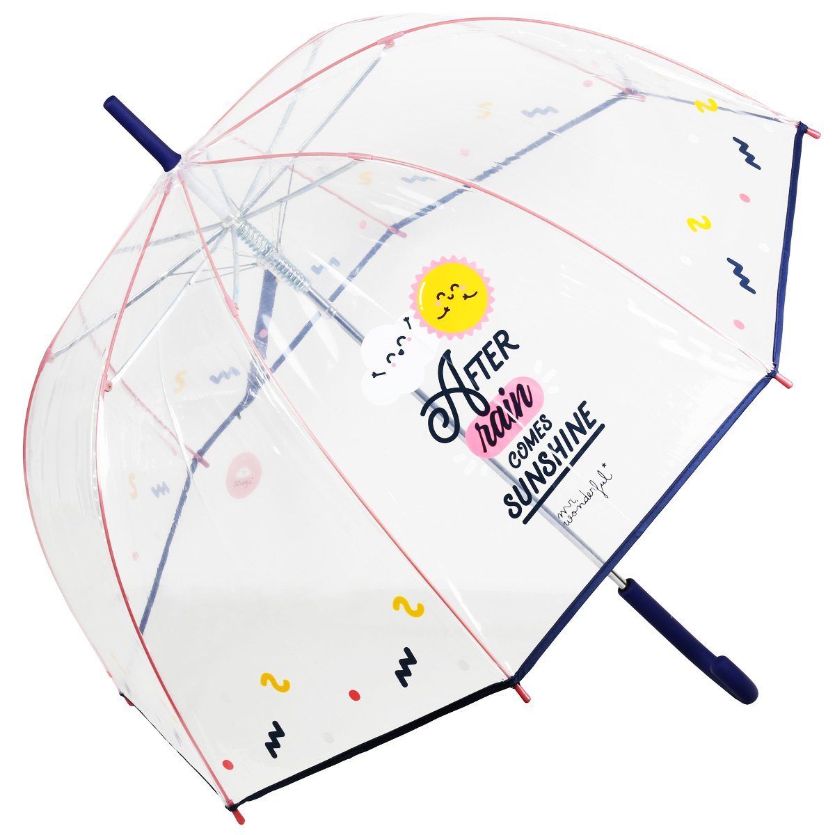 doppler® Taschenregenschirm Transparent Sunshine Stockschirm Regenschirm Glockenschirm 77354MW Modell 2