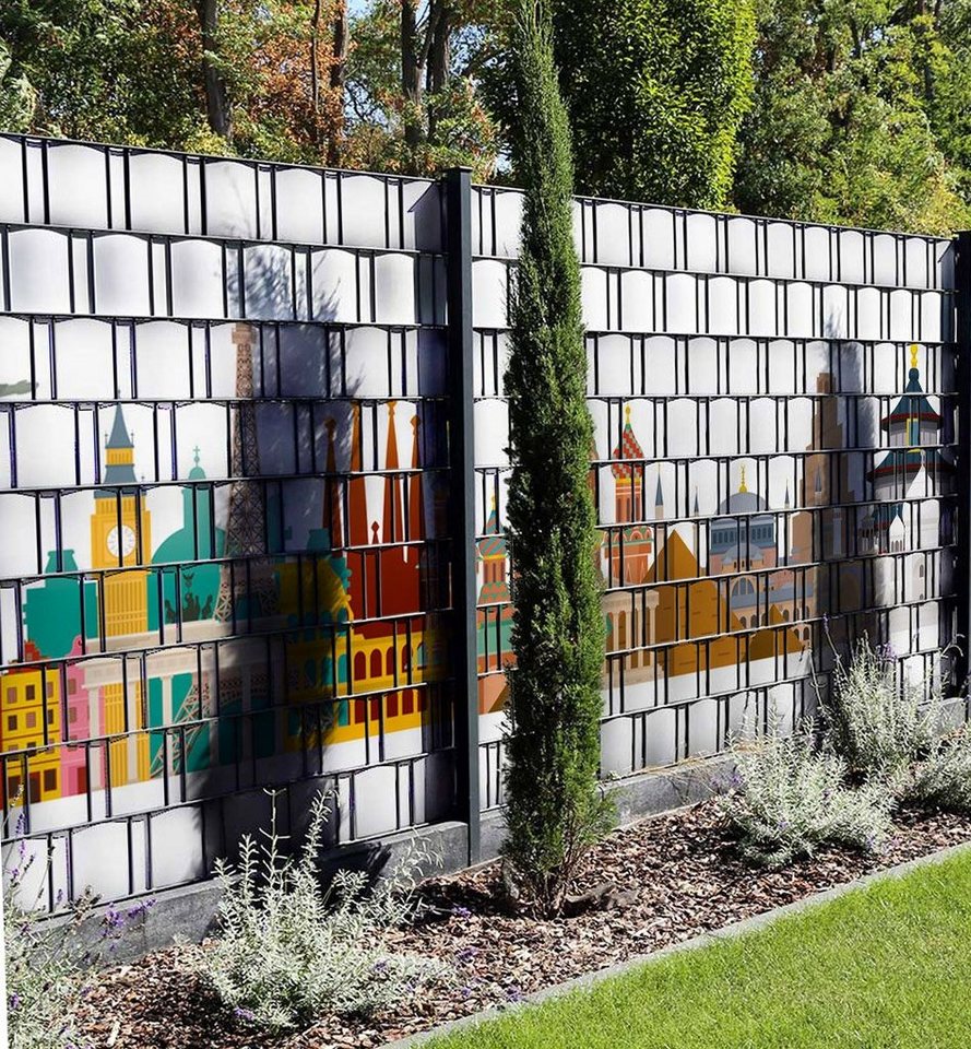 Thumbnail - MyMaxxi Sichtschutzstreifen Sichtschutzstreifen Sehenswürdigkeiten Sichtschutz Garten Zaun
