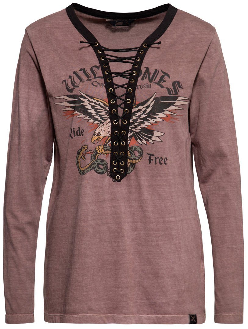 King Kerosin Funktionshemd Queen Kerosin Wild Ones Ride Free Damen Langarmshirt